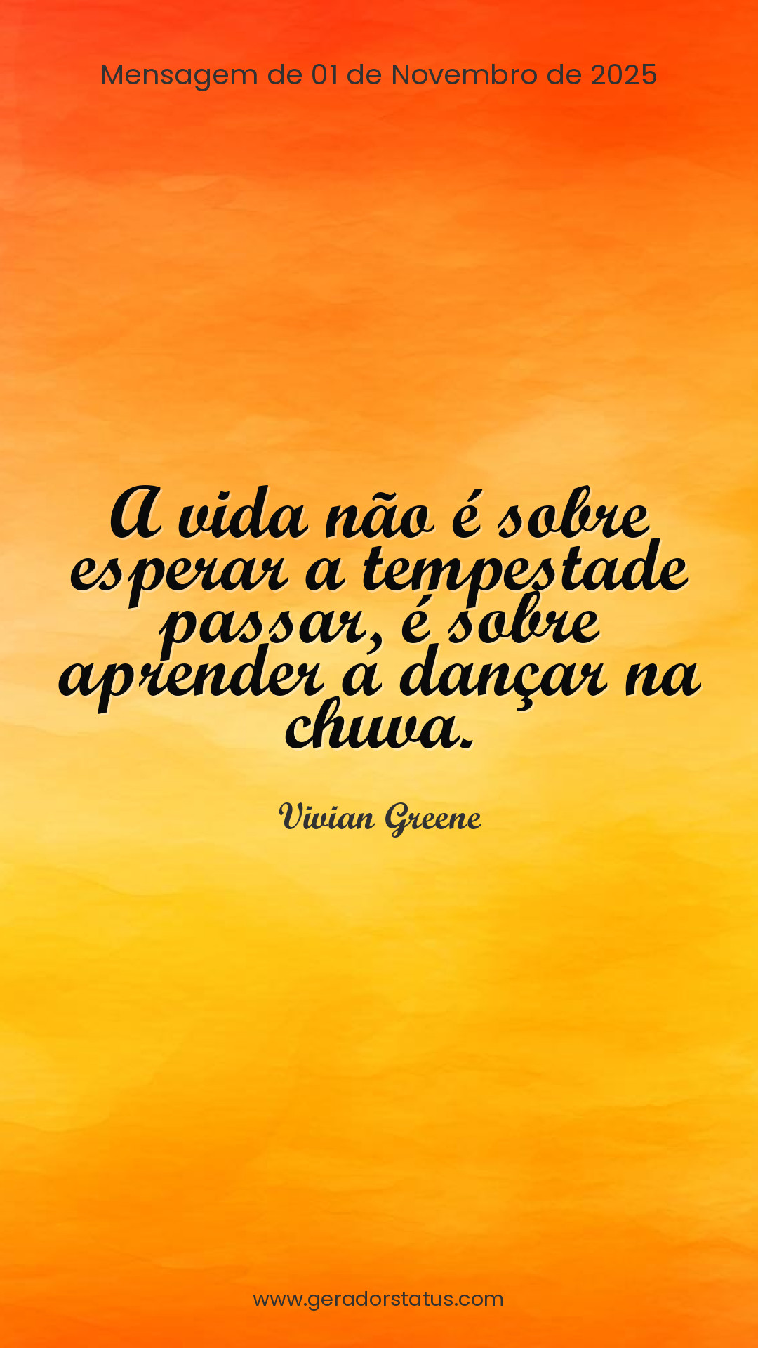 Status do dia: Reflexão