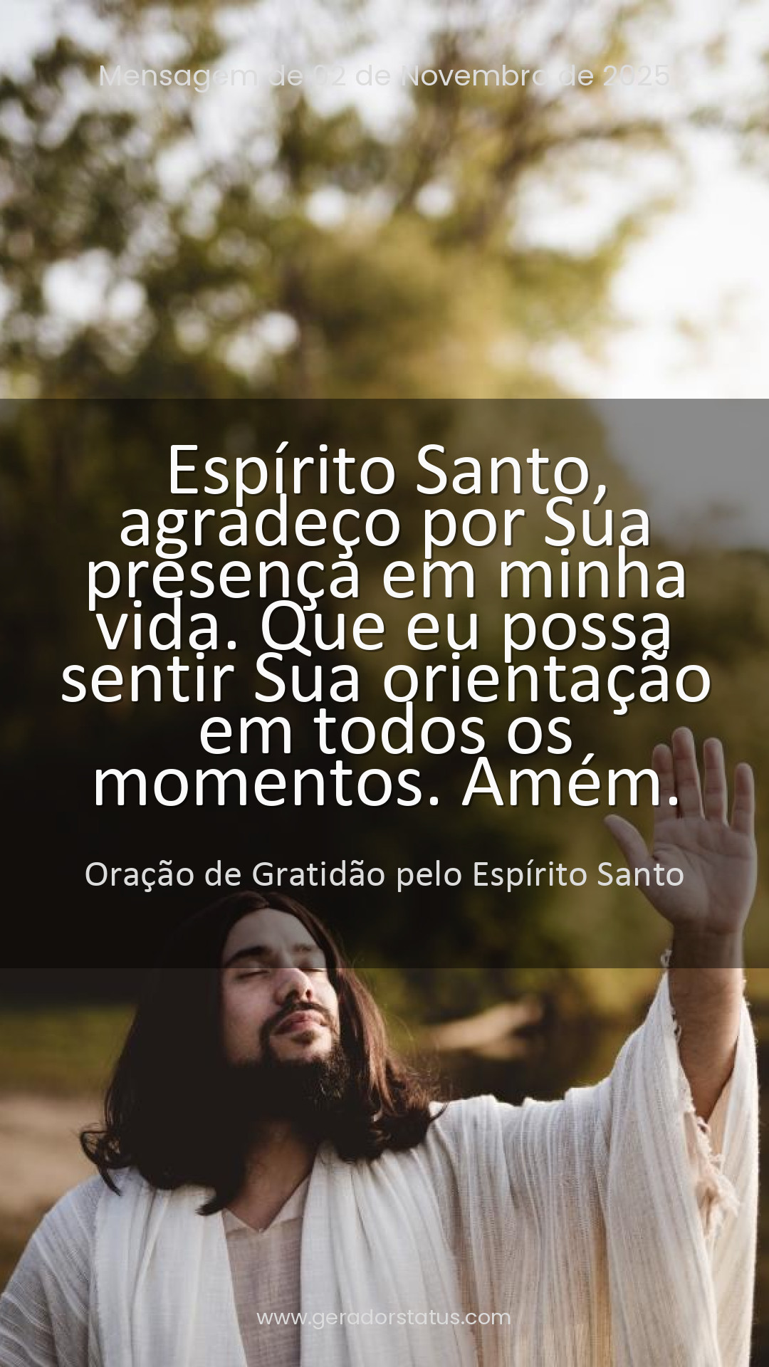 Status do dia: Oração Cristã