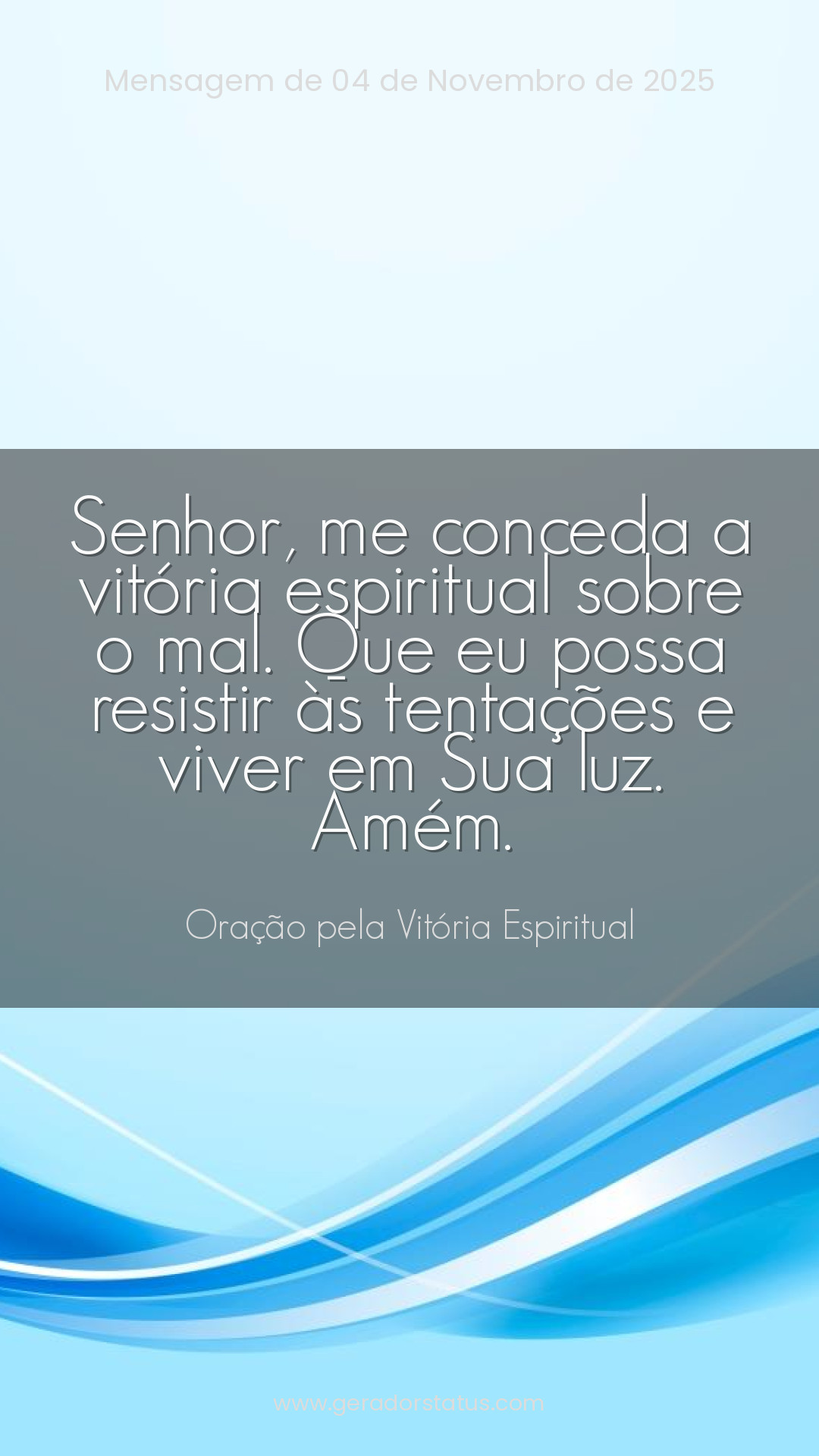 Status do dia: Oração Cristã