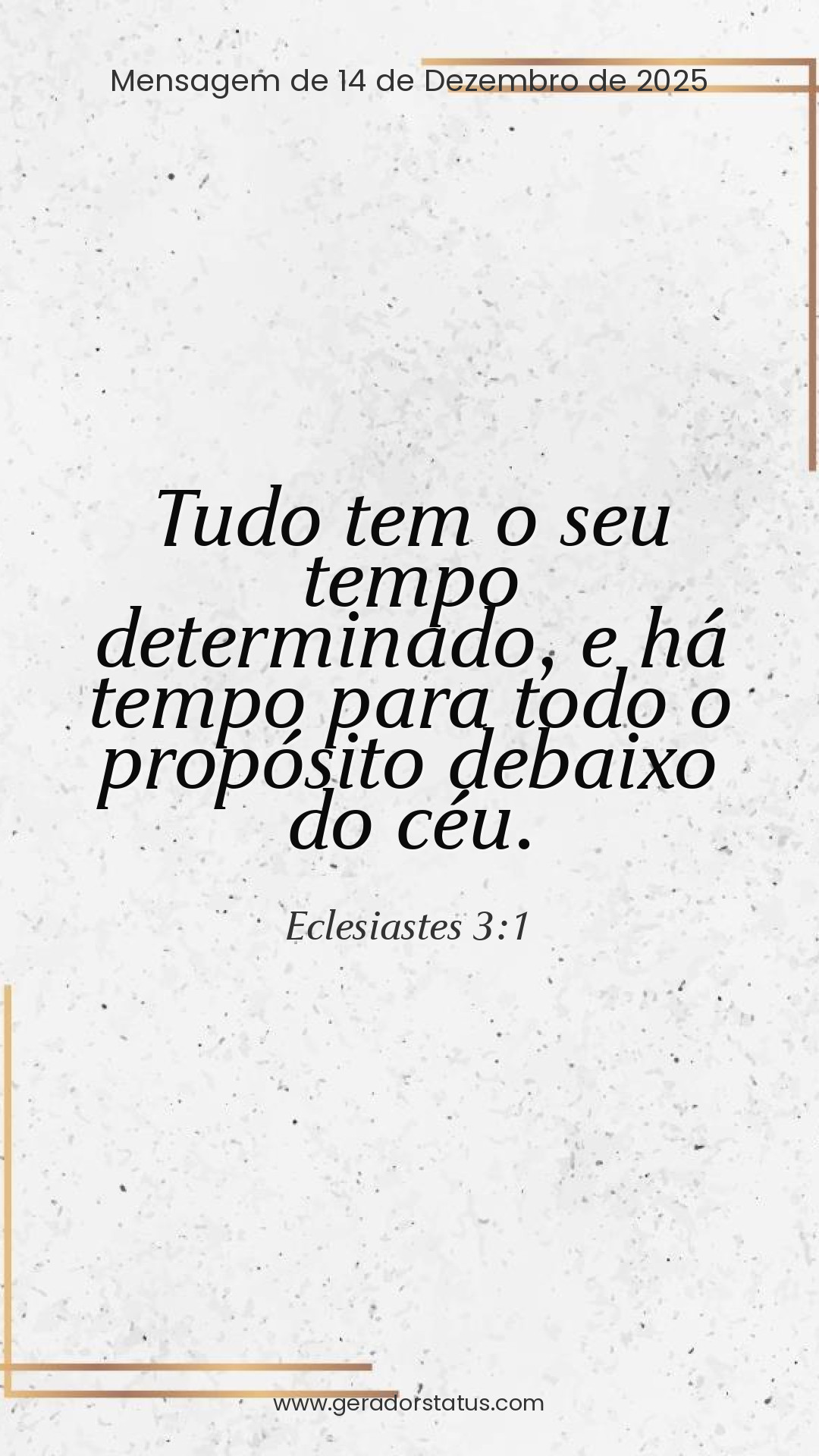 Status do dia: Versículo