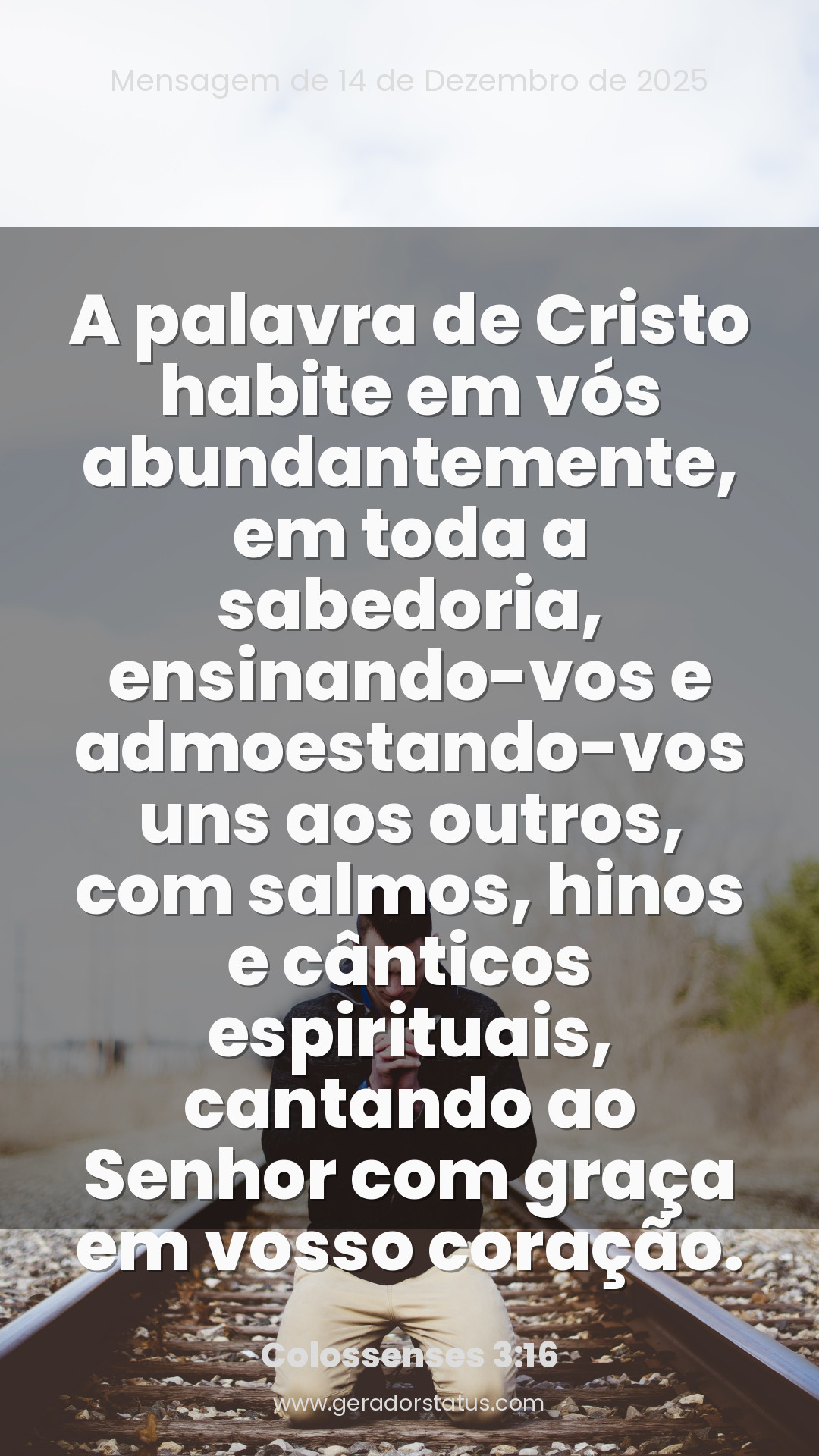 Status do dia: Versículo