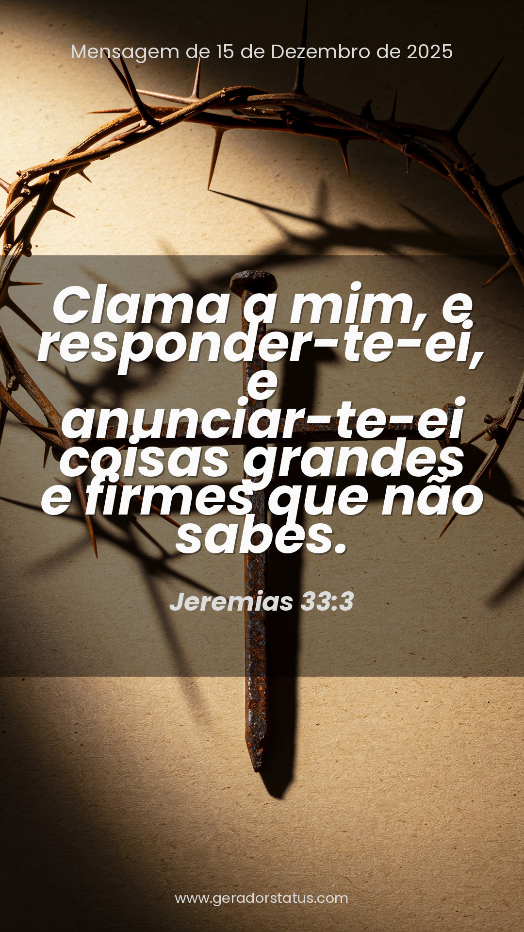 Status do dia: Versículo