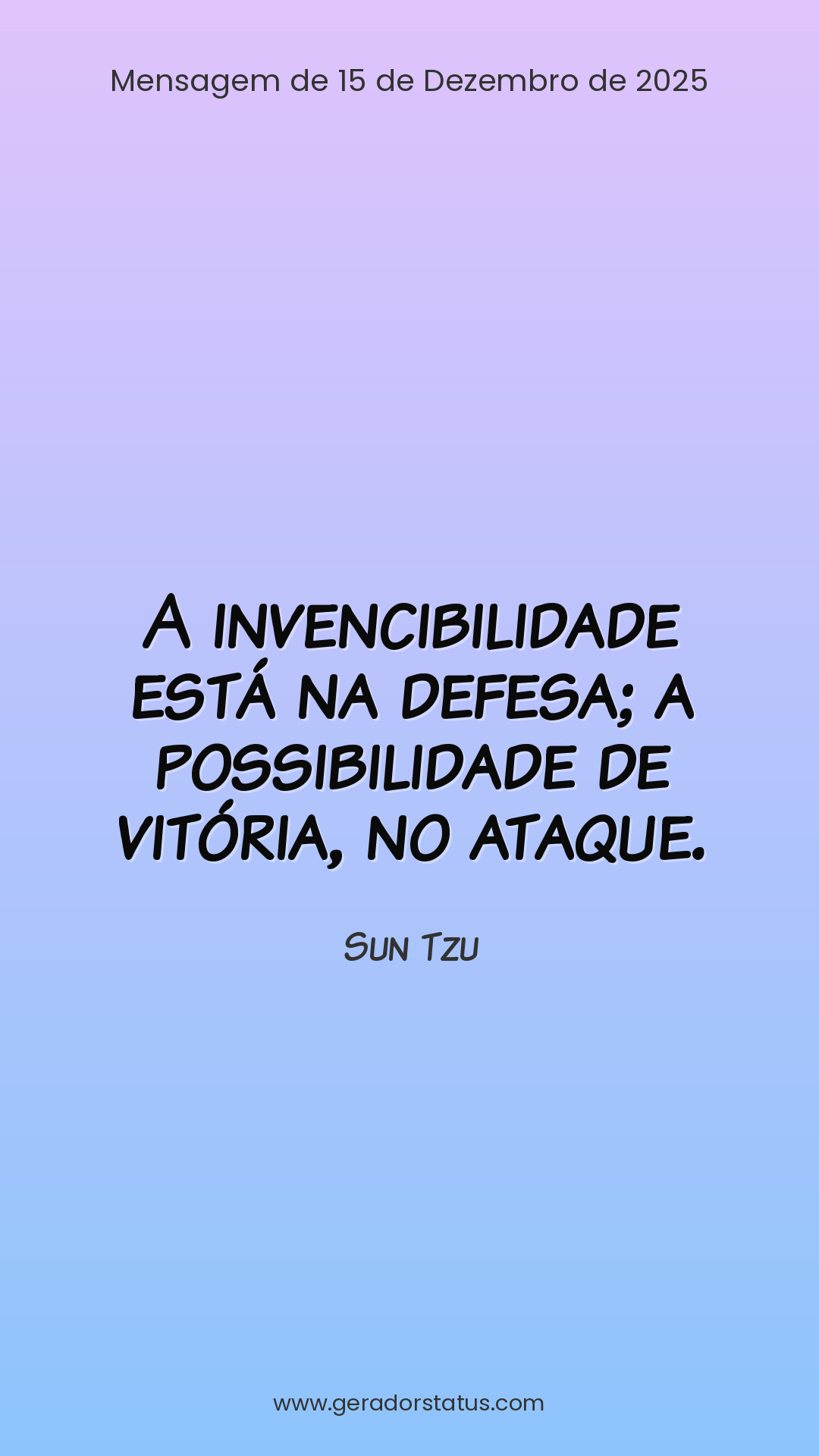 Status do dia: Sabedoria