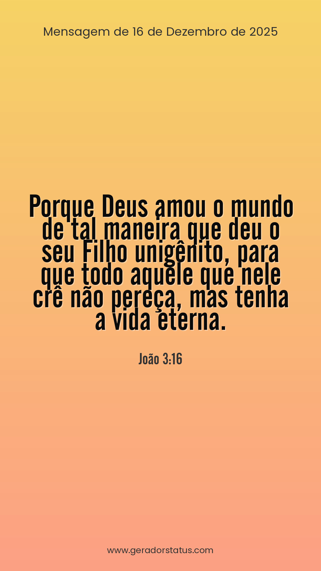 Status do dia: Versículo