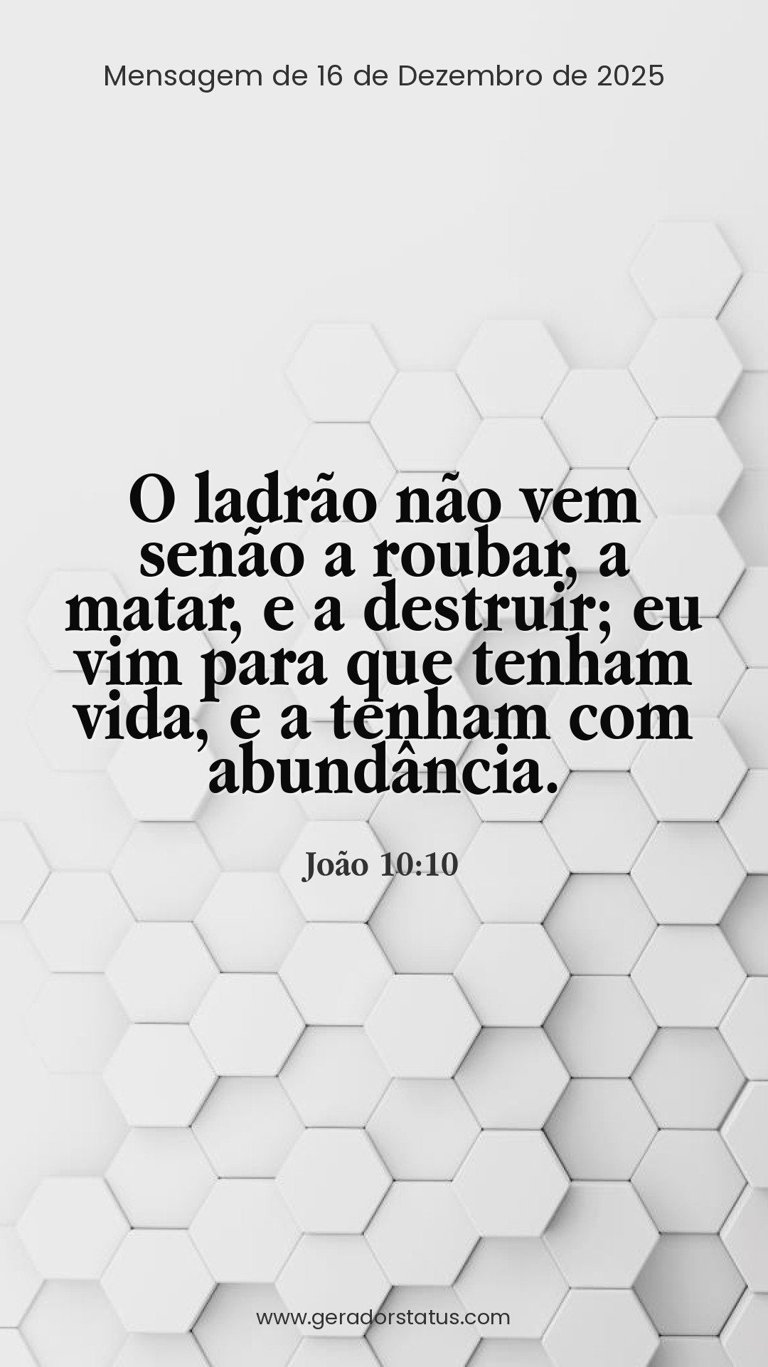 Status do dia: Versículo