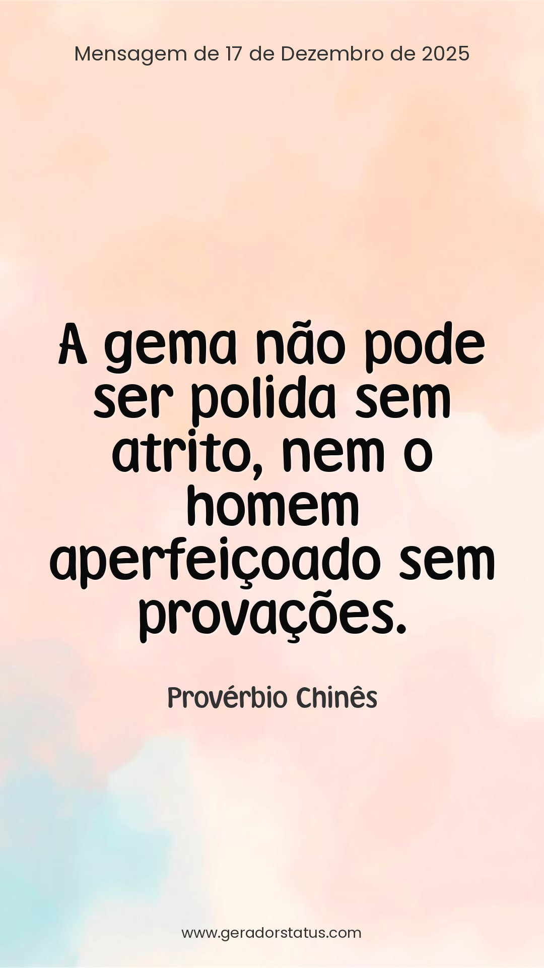 Status do dia: Reflexão