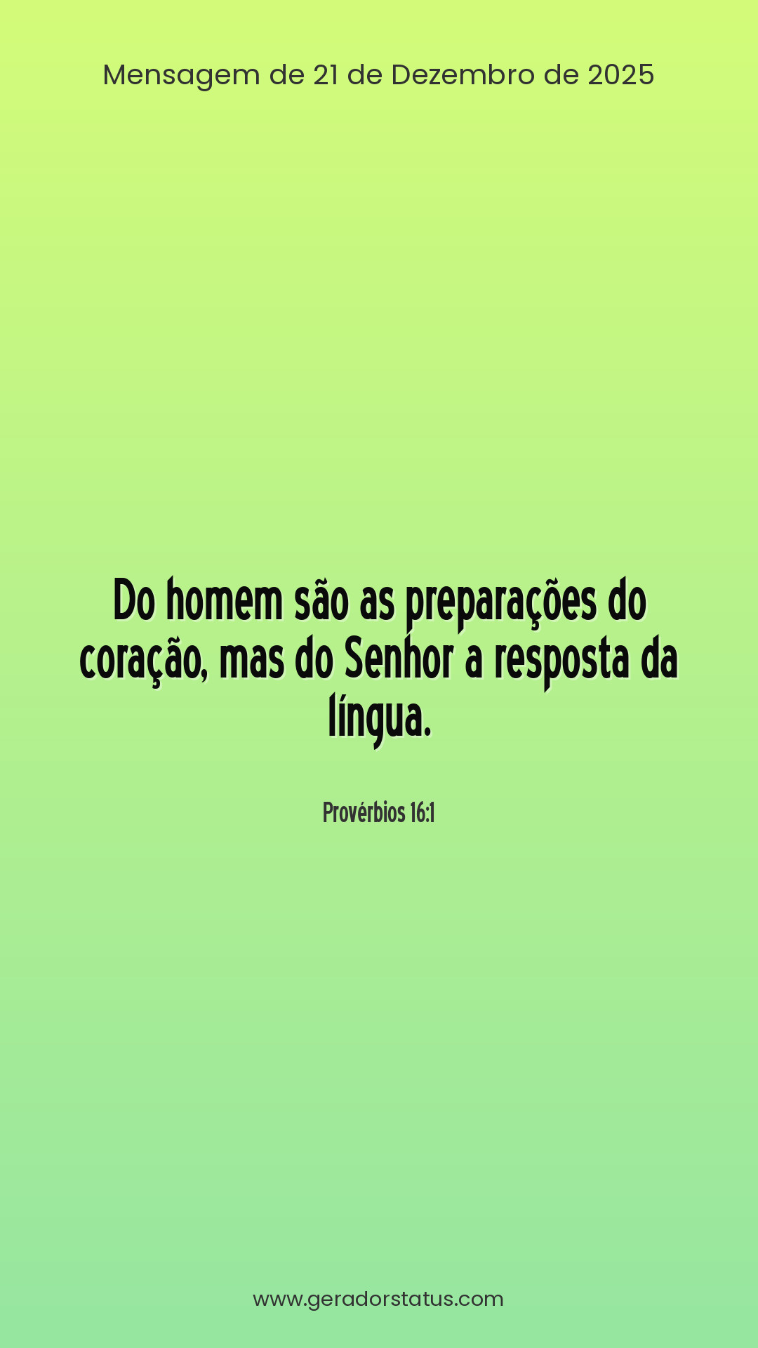 Status do dia: Versículo