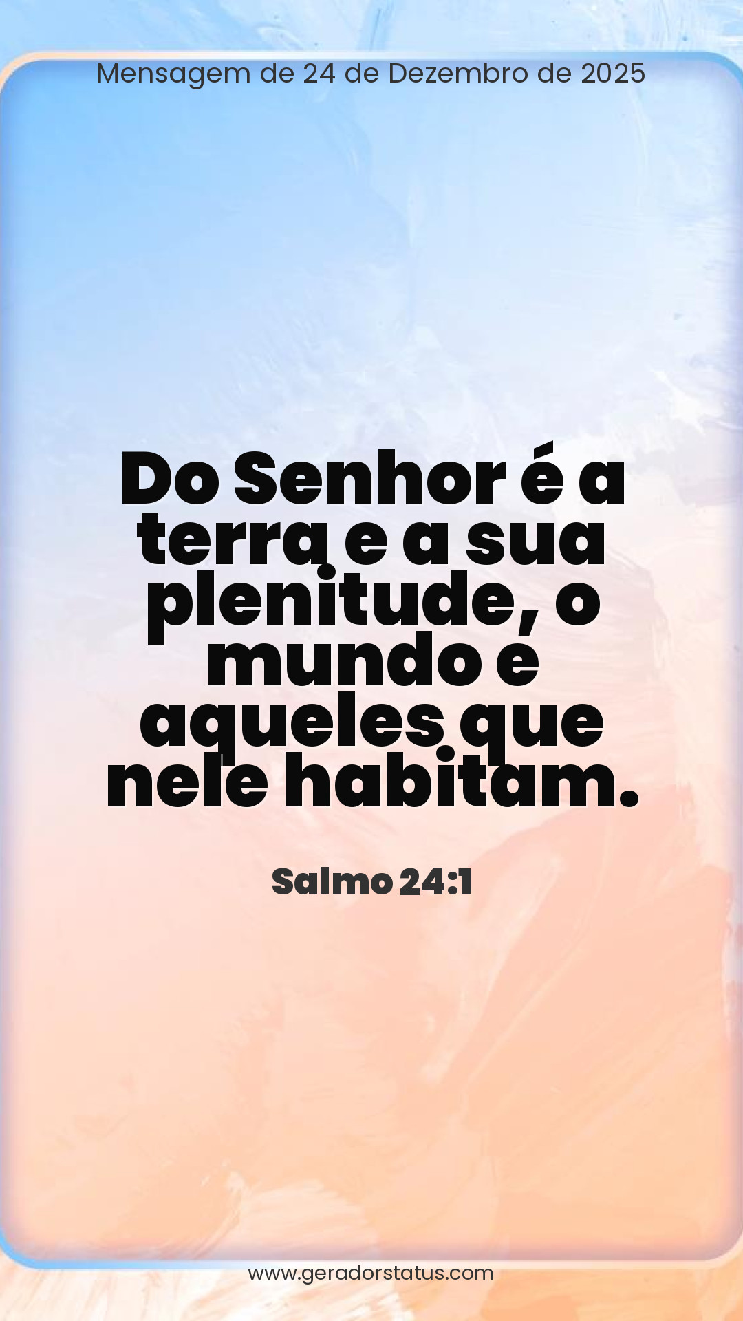 Status do dia: Salmo