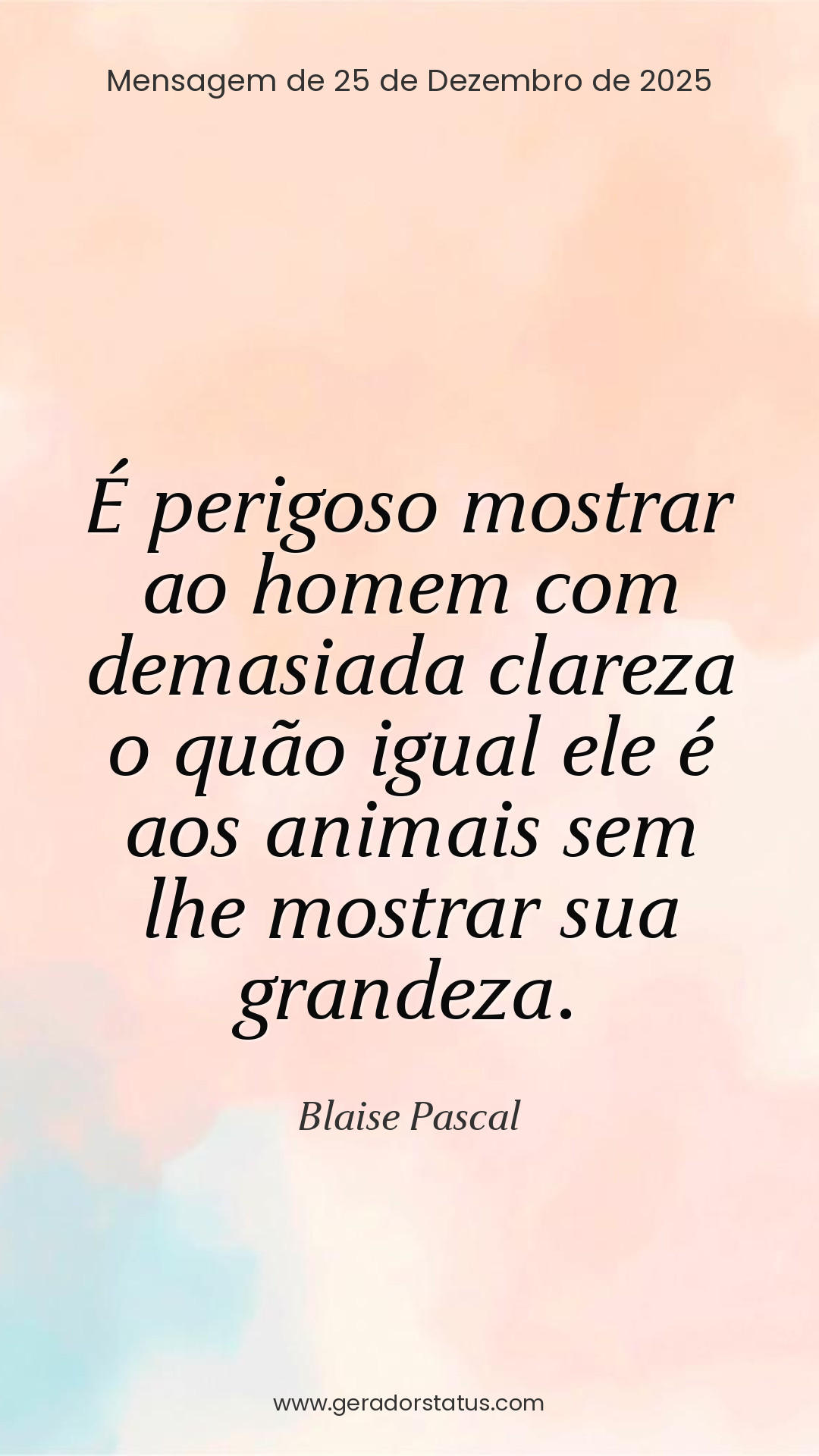 Status do dia: Reflexão