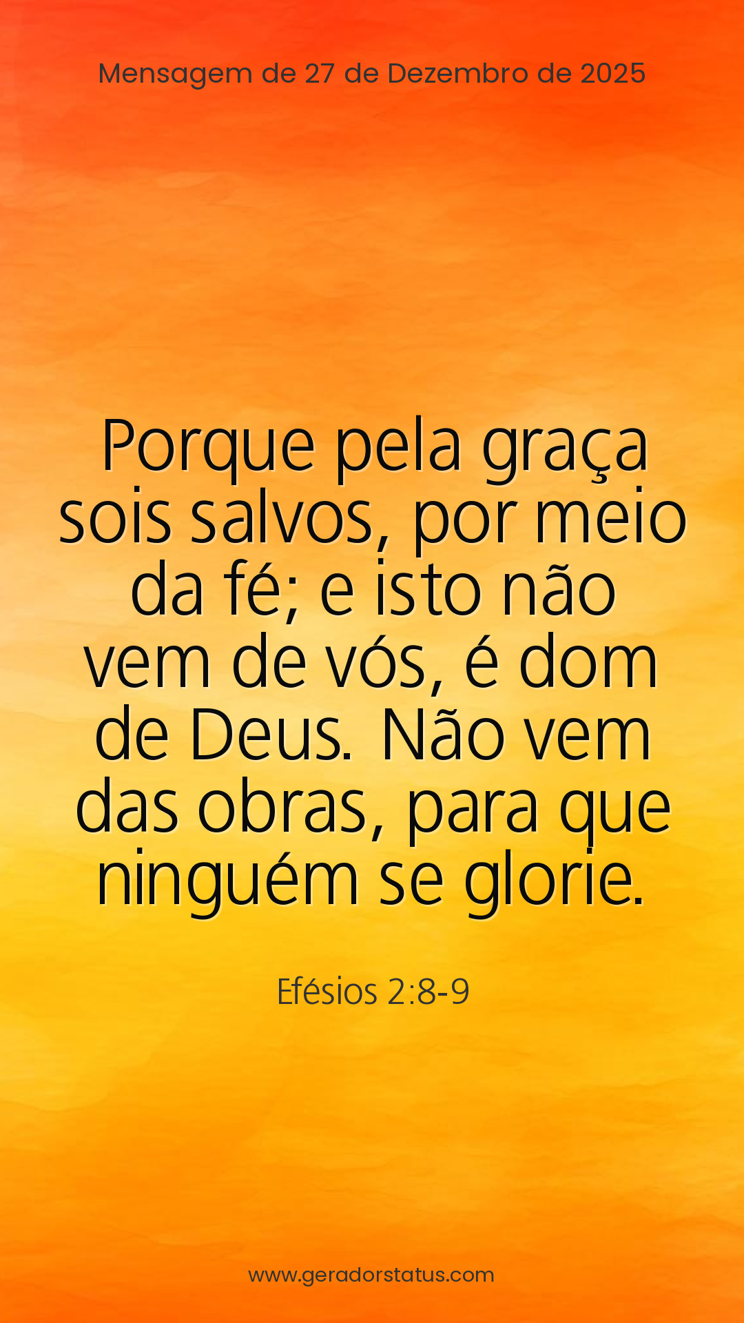 Status do dia: Versículo