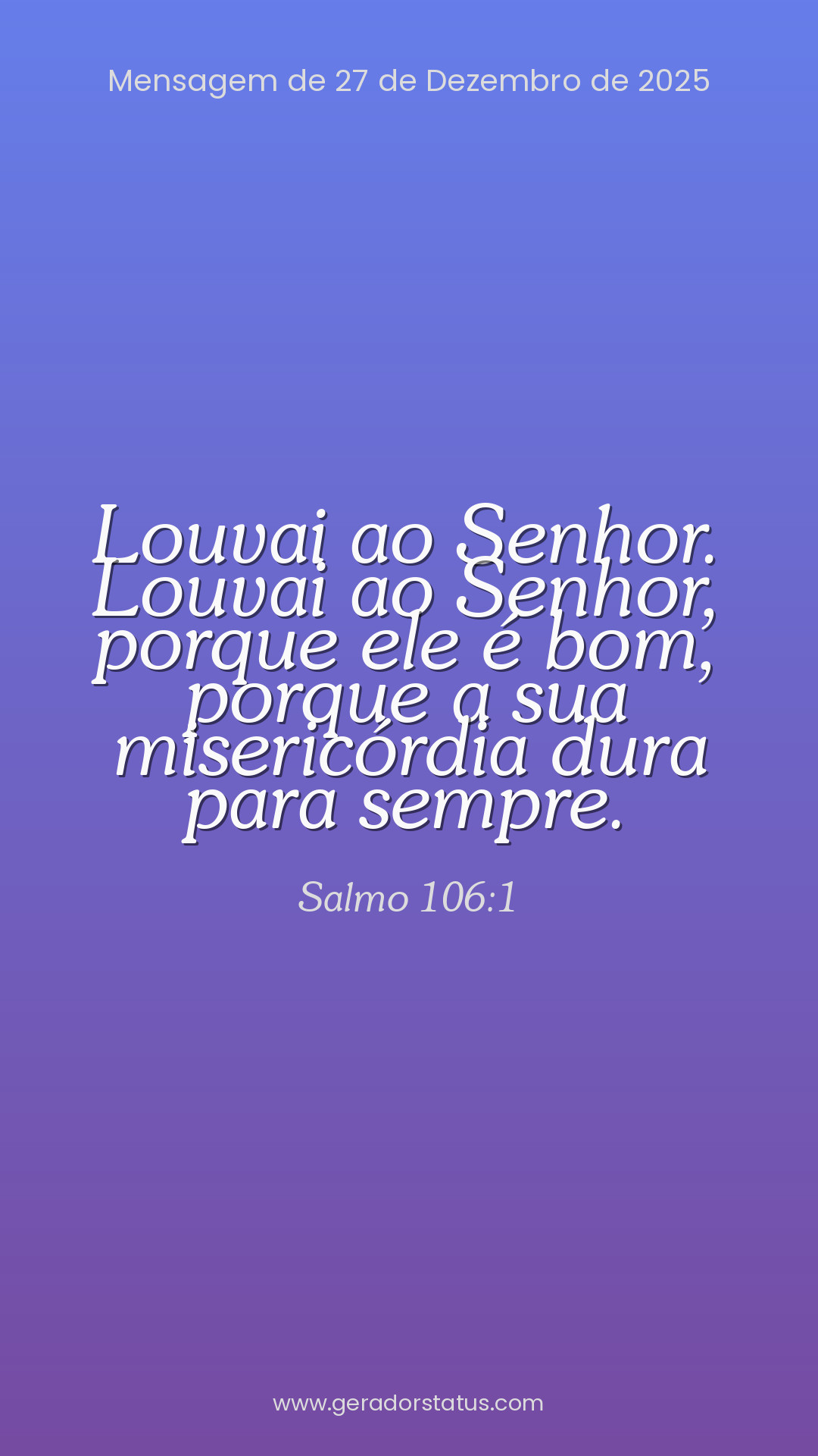 Status do dia: Salmo