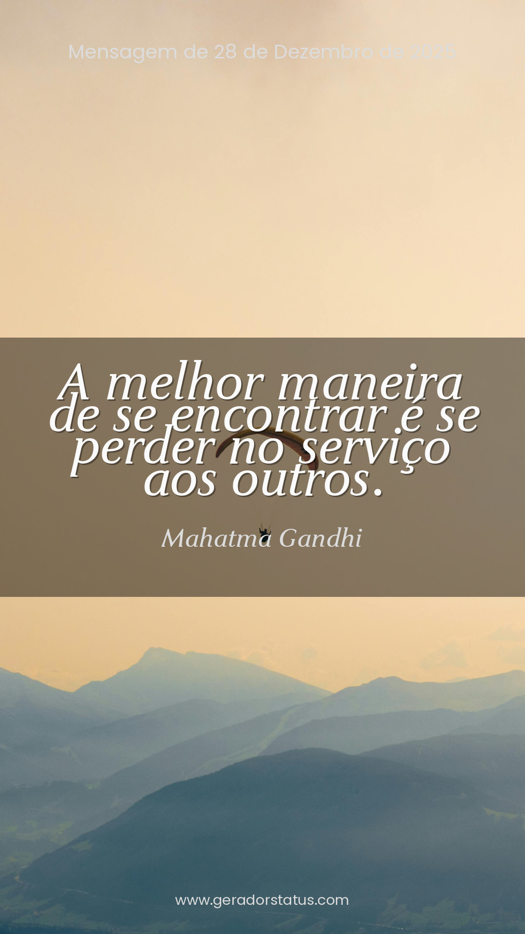 Status do dia: Reflexão