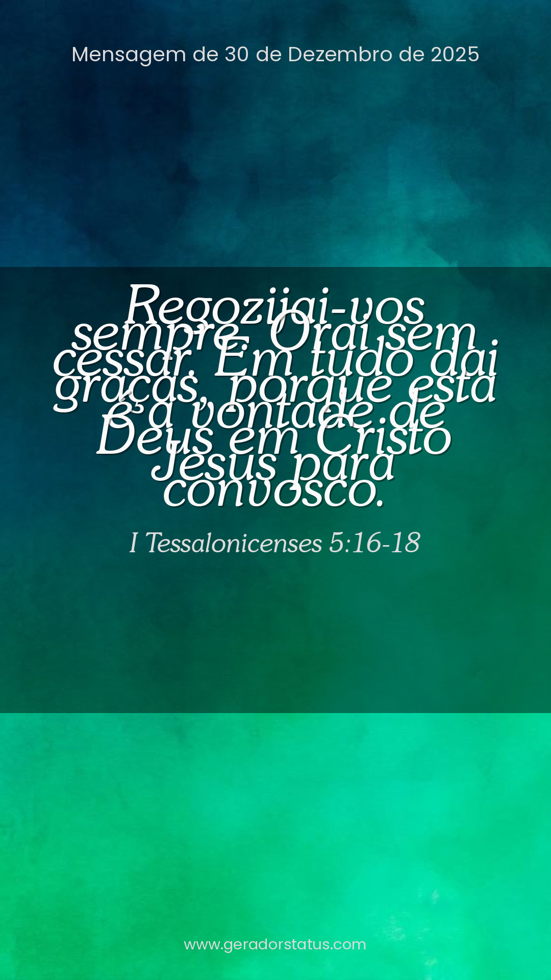 Status do dia: Versículo