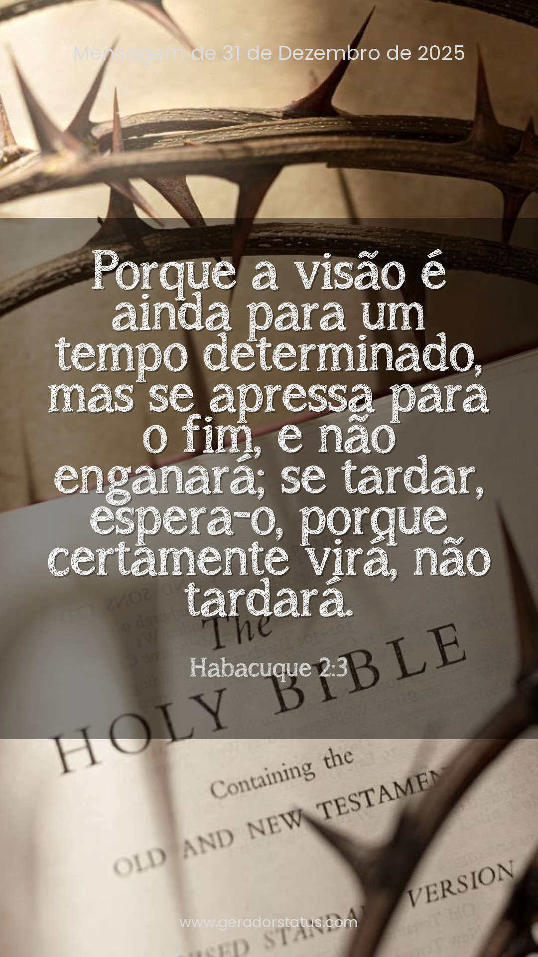 Status do dia: Versículo