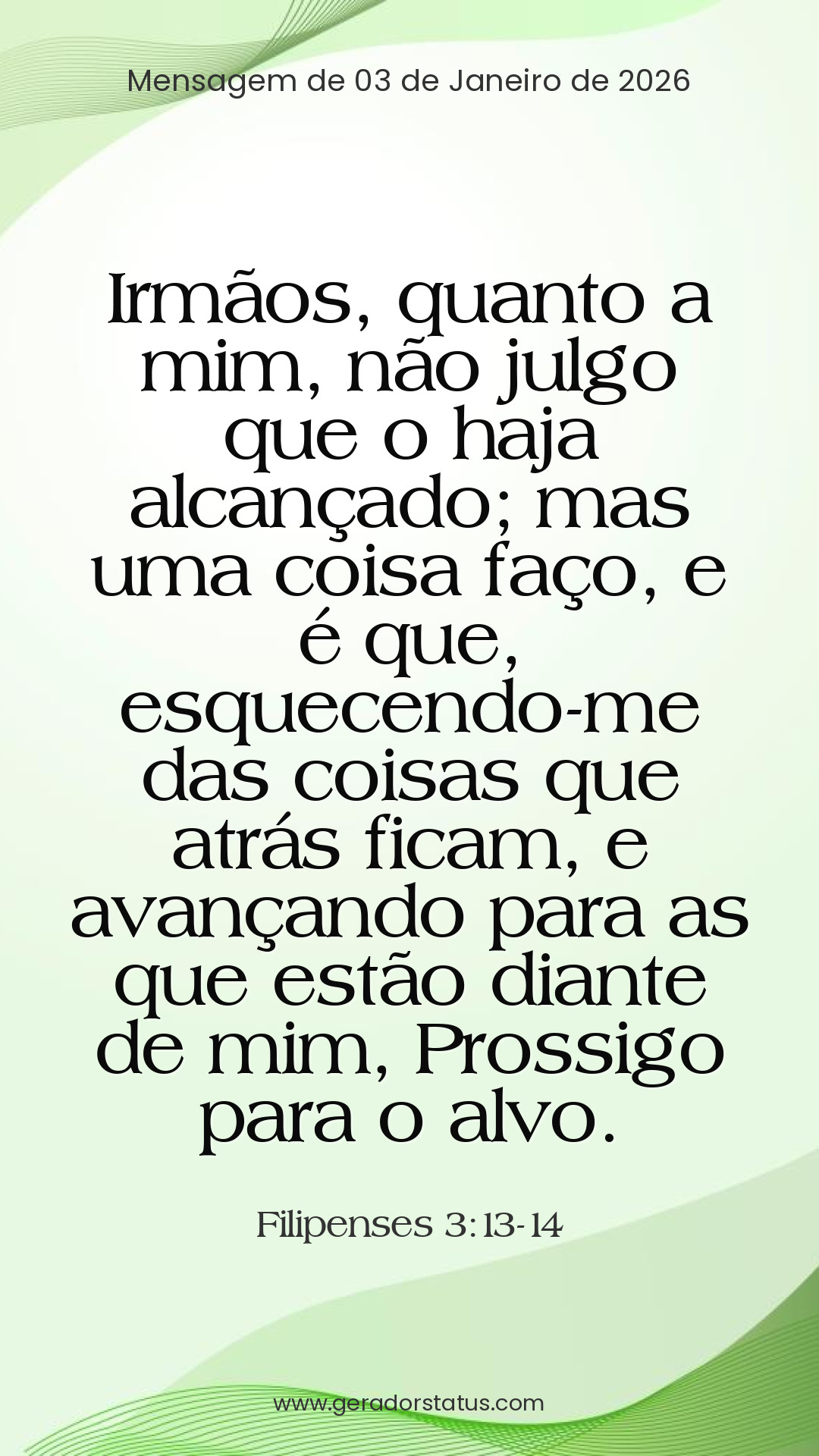 Status do dia: Versículo