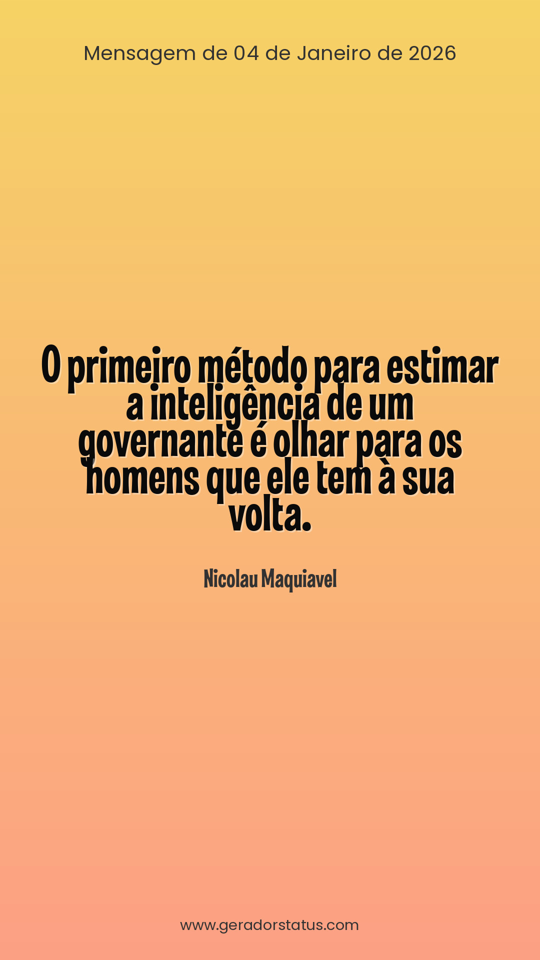 Status do dia: Sabedoria