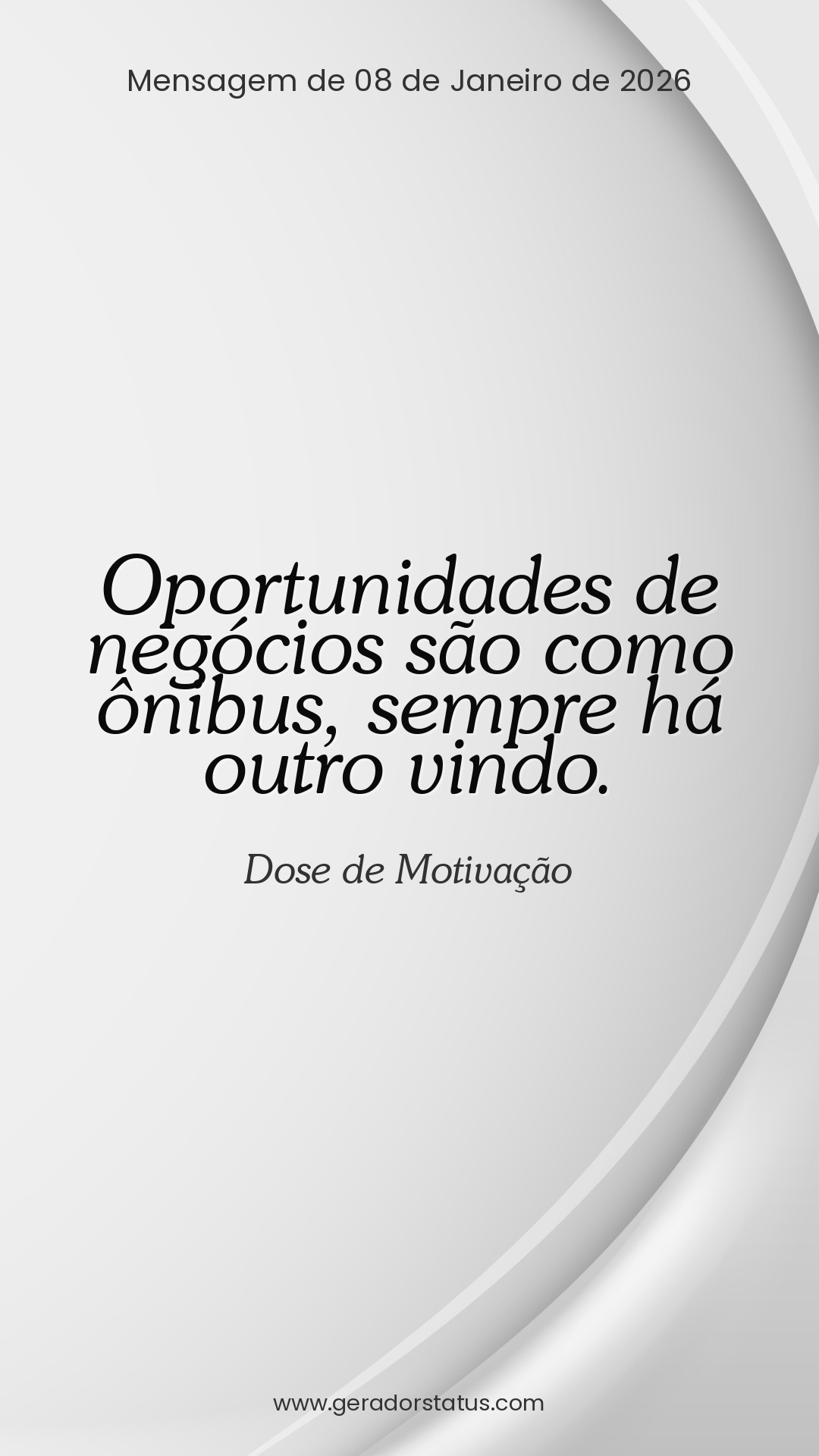 Status do dia: Motivacional