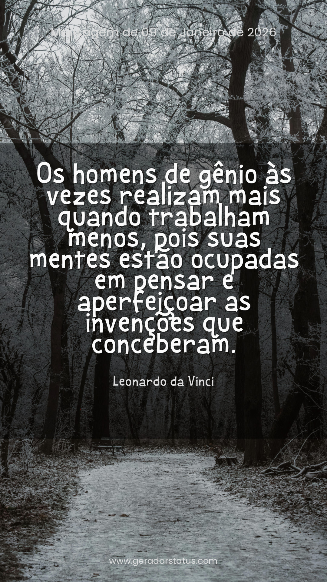 Status do dia: Reflexão