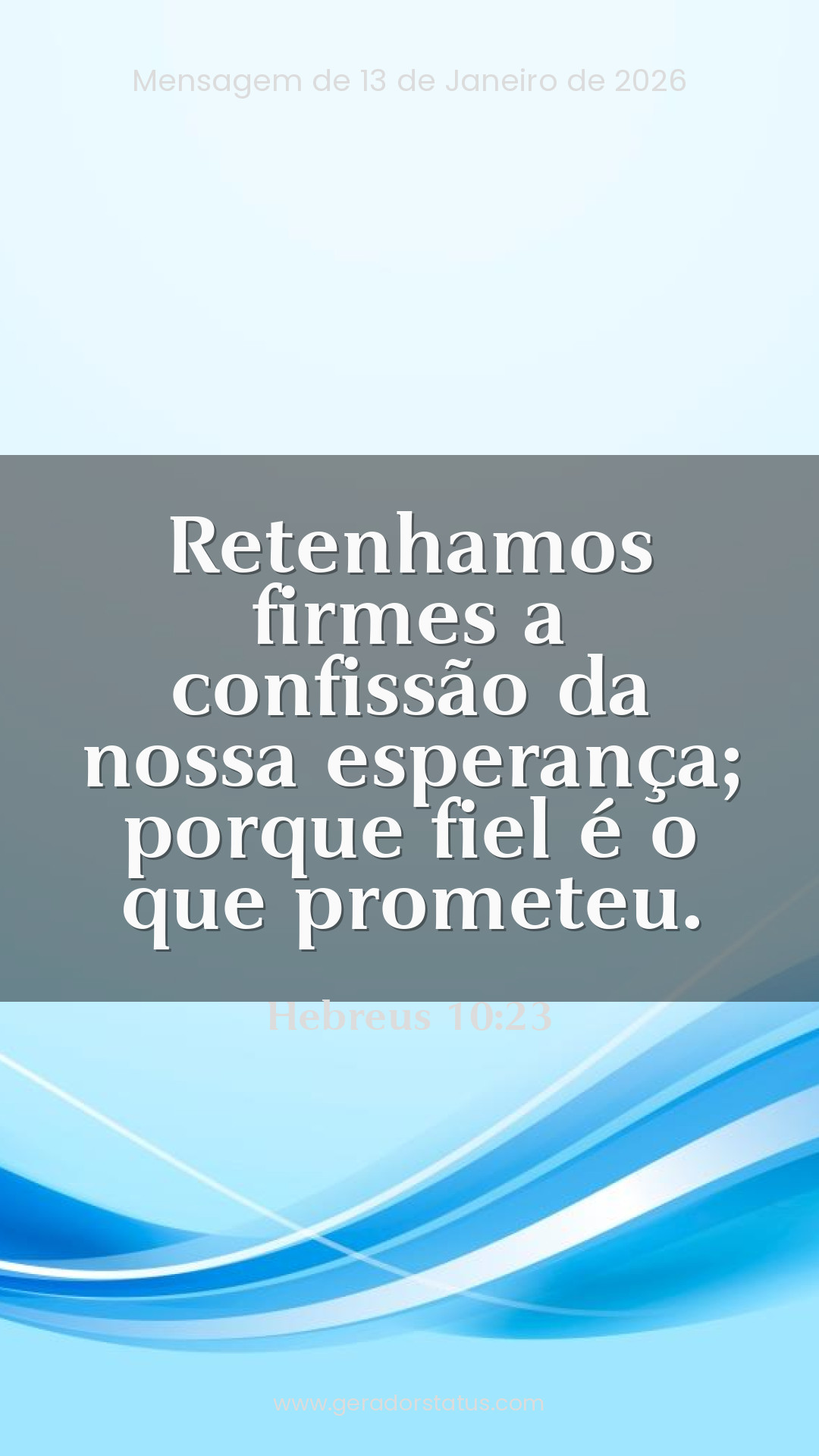 Status do dia: Versículo