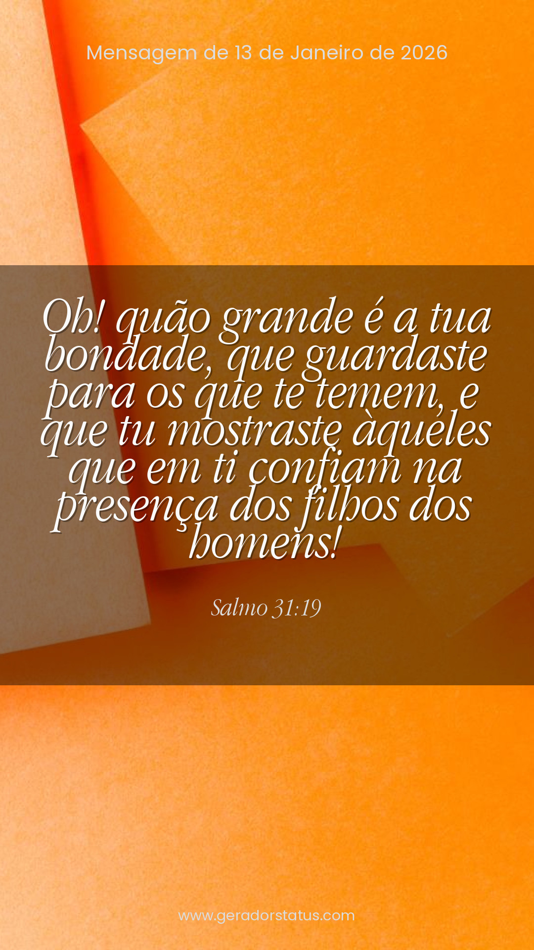 Status do dia: Salmo