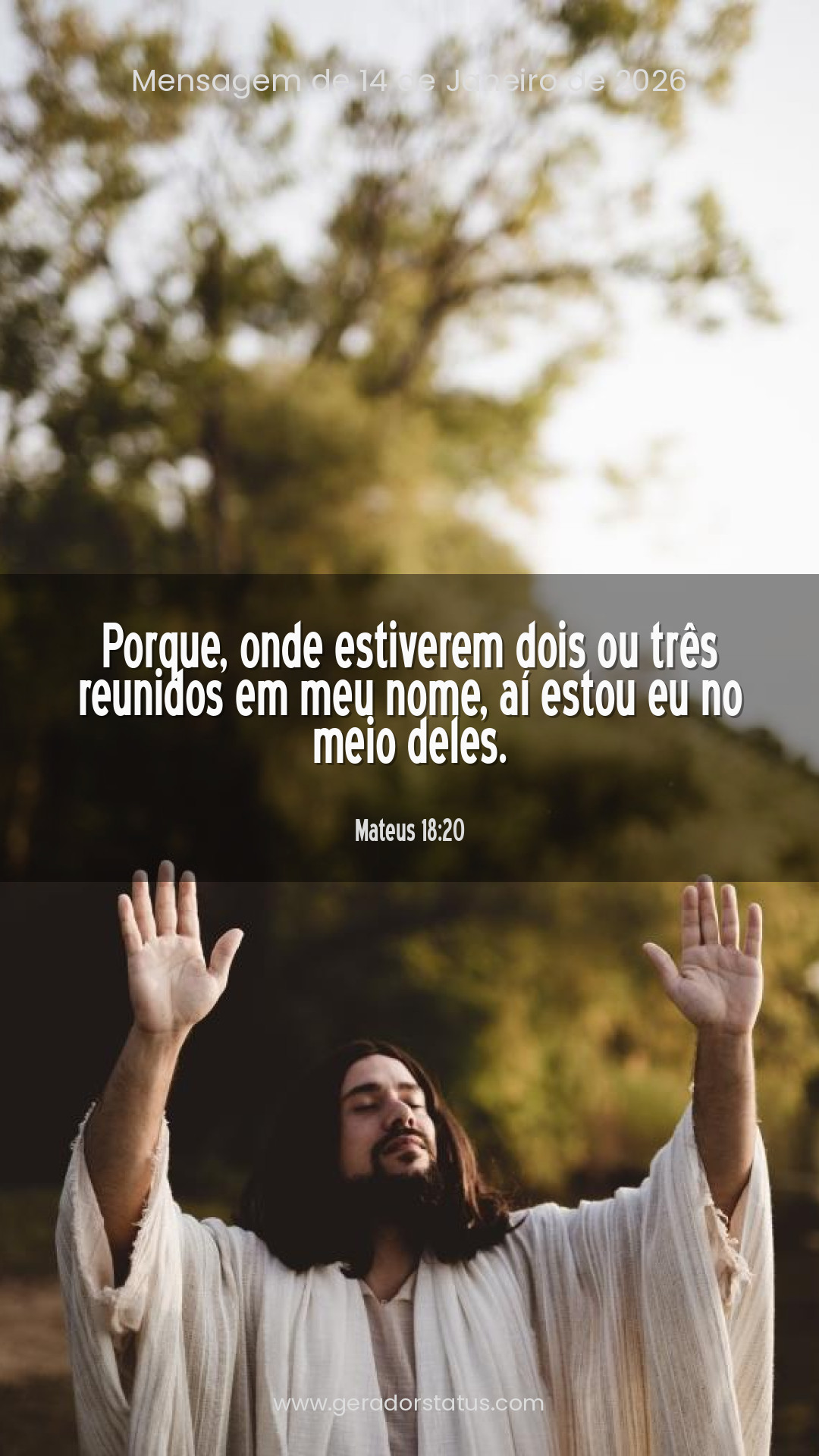 Status do dia: Versículo