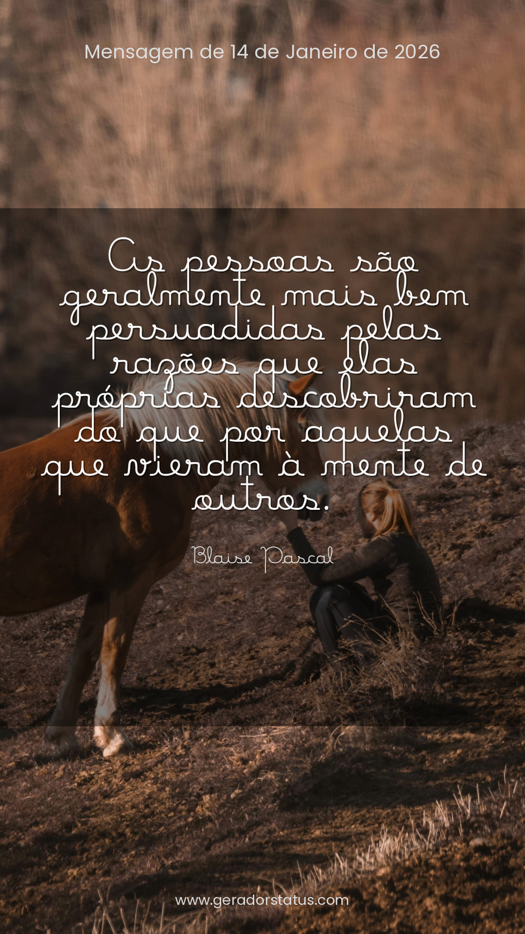 Status do dia: Reflexão