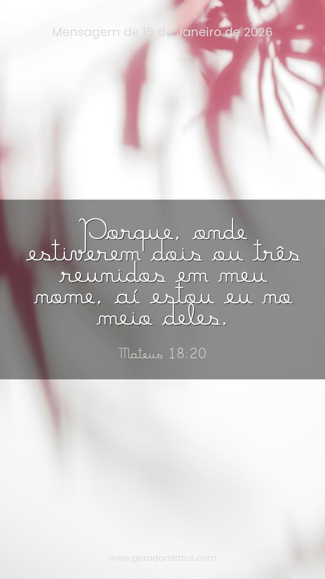 Status do dia: Versículo