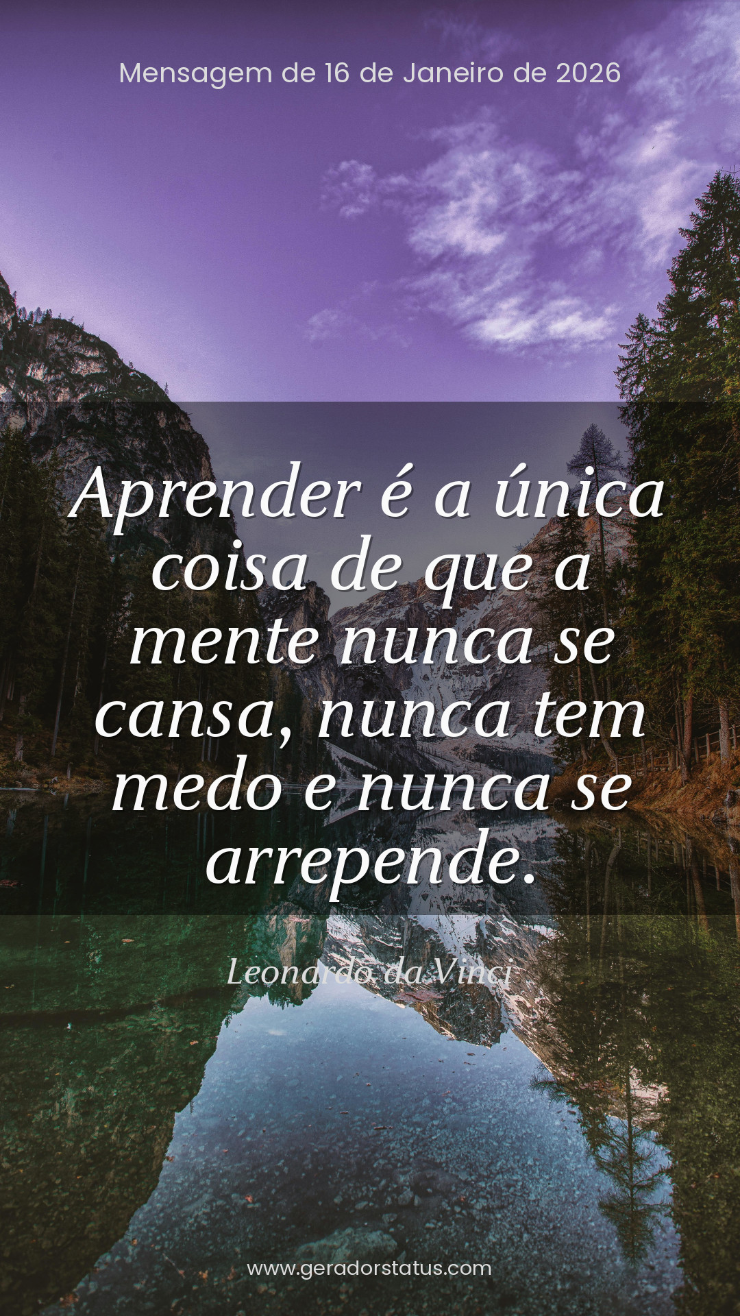 Status do dia: Citação