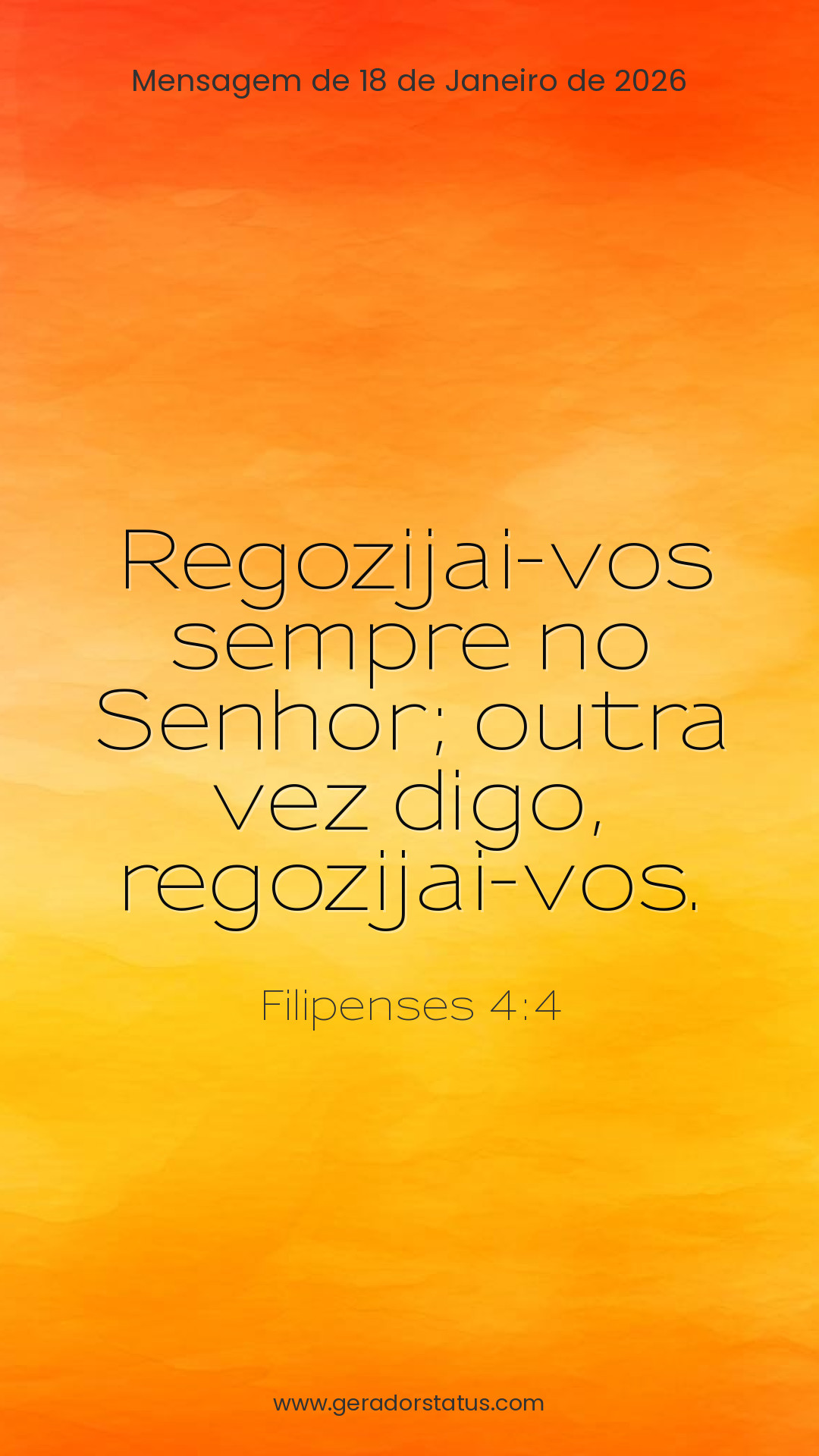 Status do dia: Versículo