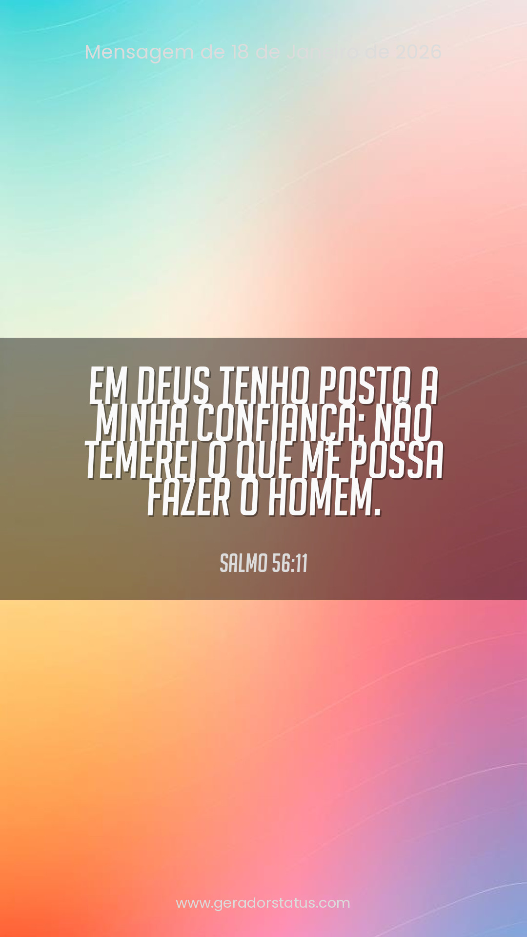 Status do dia: Salmo