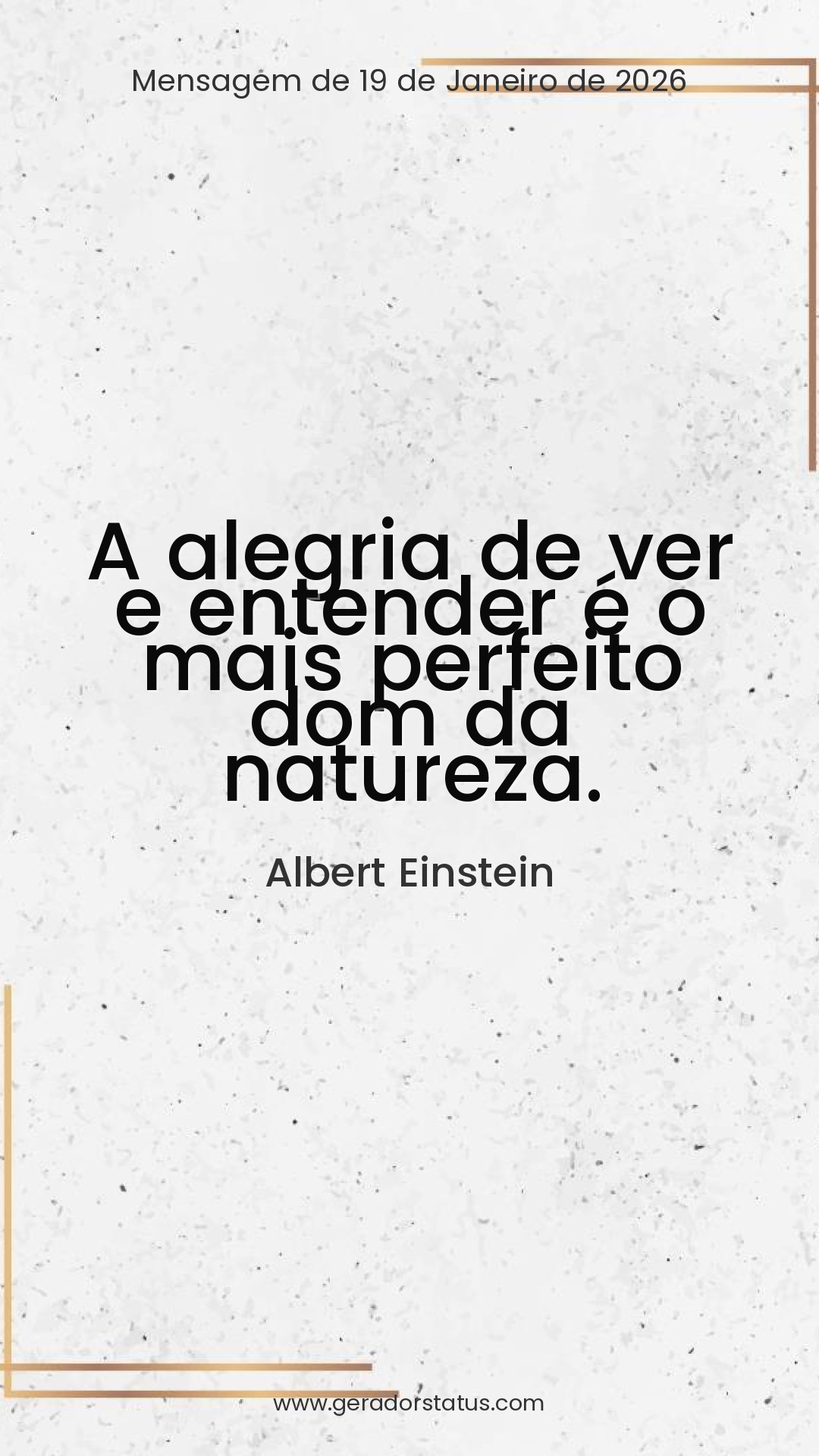 Status do dia: Citação