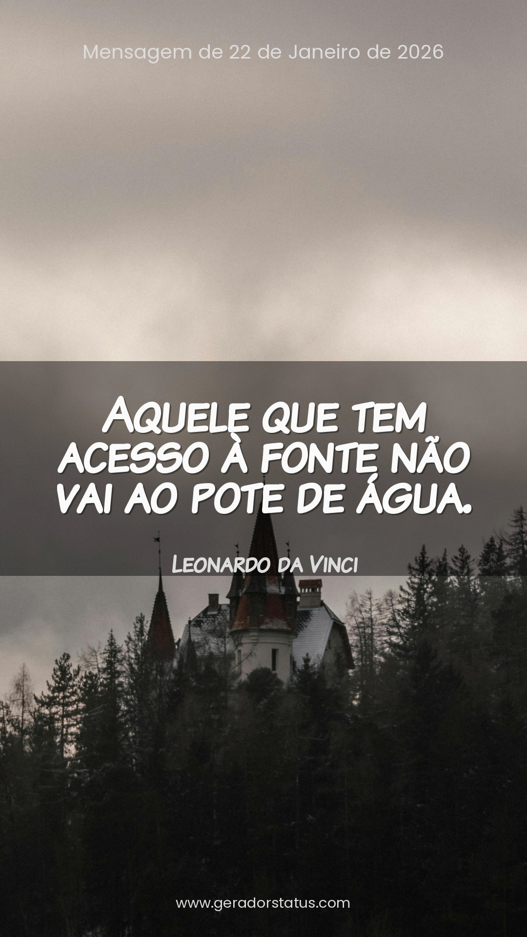 Status do dia: Reflexão