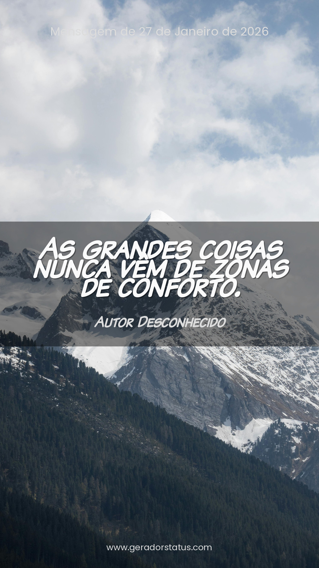 Status do dia: Reflexão