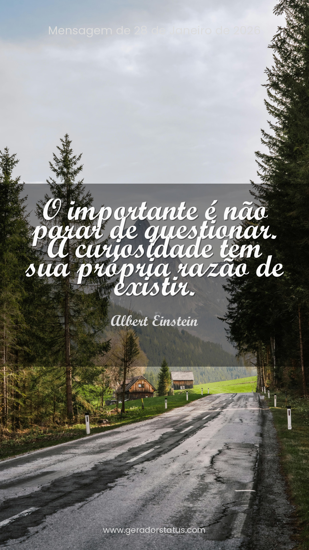 Status do dia: Reflexão