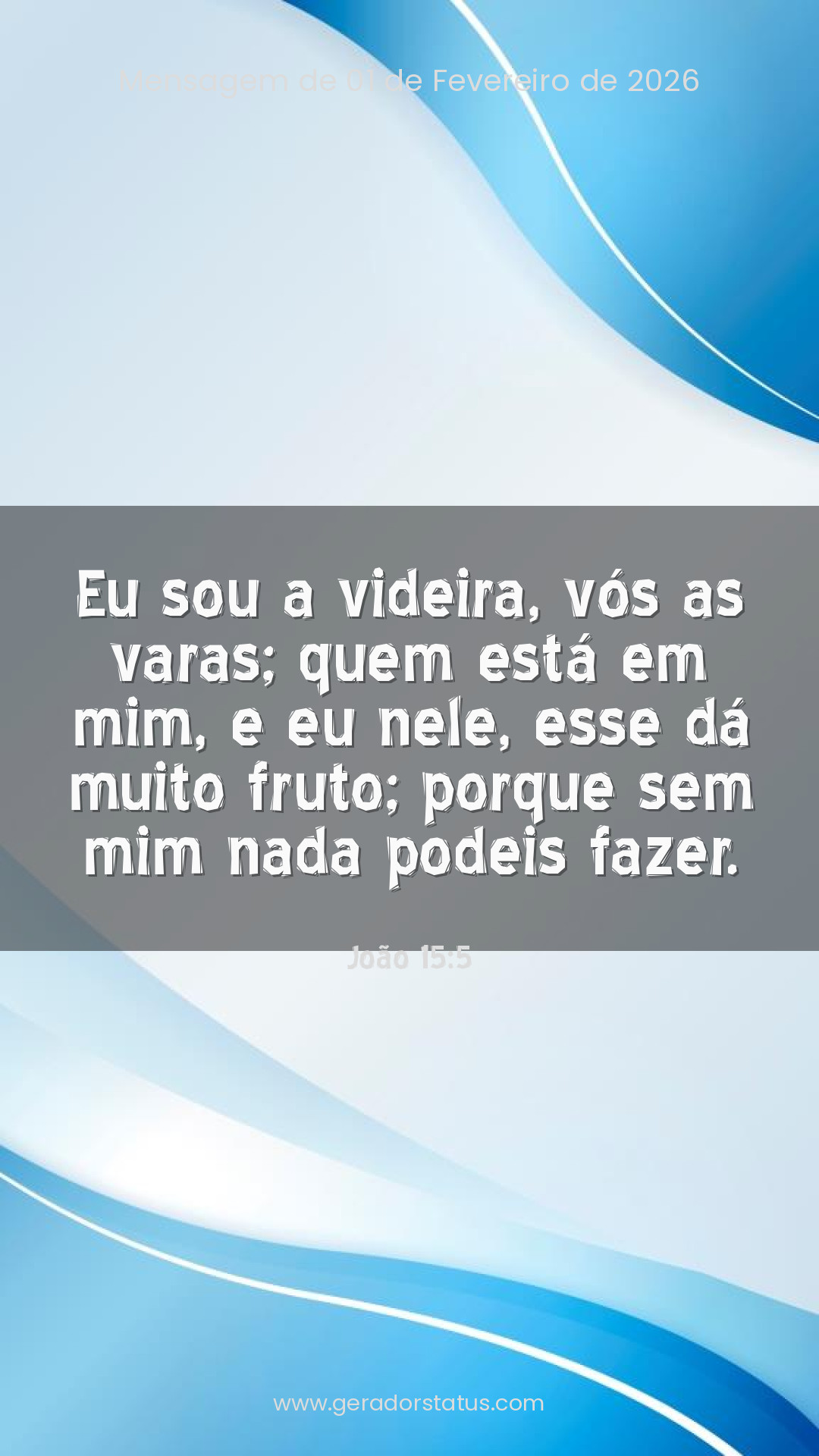 Status do dia: Versículo