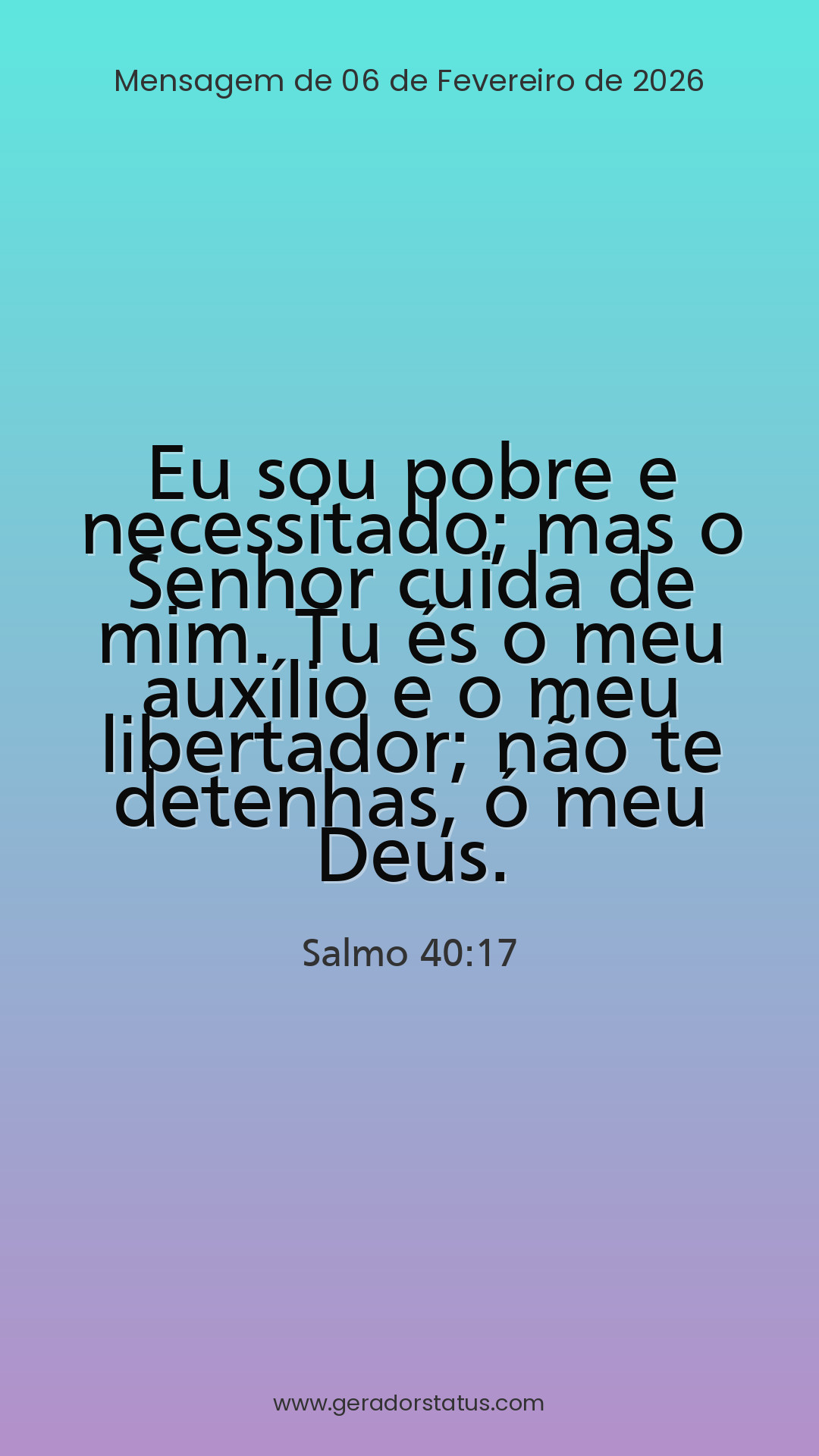 Status do dia: Salmo