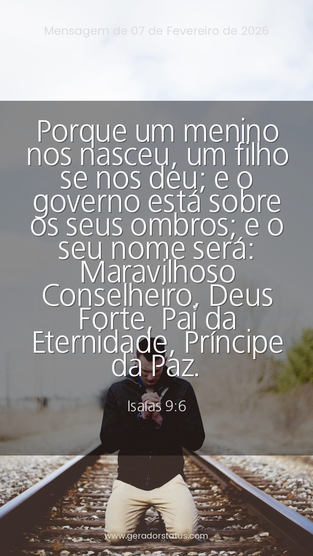 Status do dia: Versículo