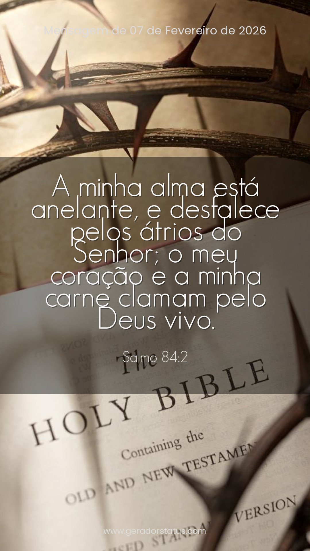 Status do dia: Salmo