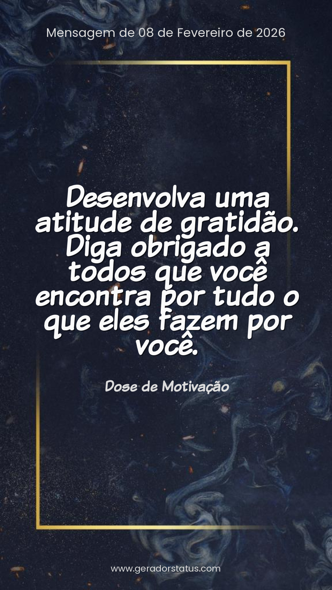 Status do dia: Motivacional