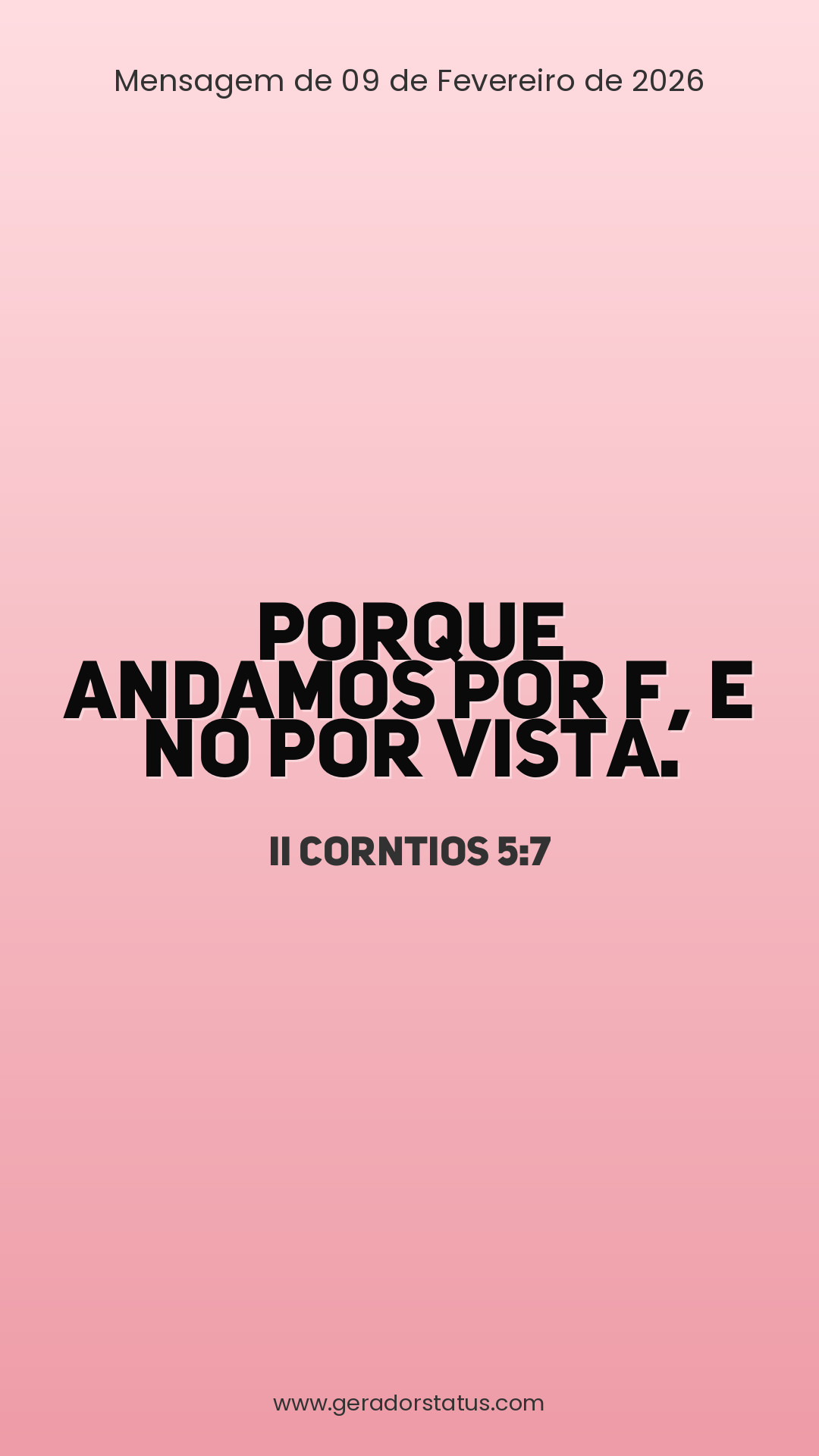 Status do dia: Versículo