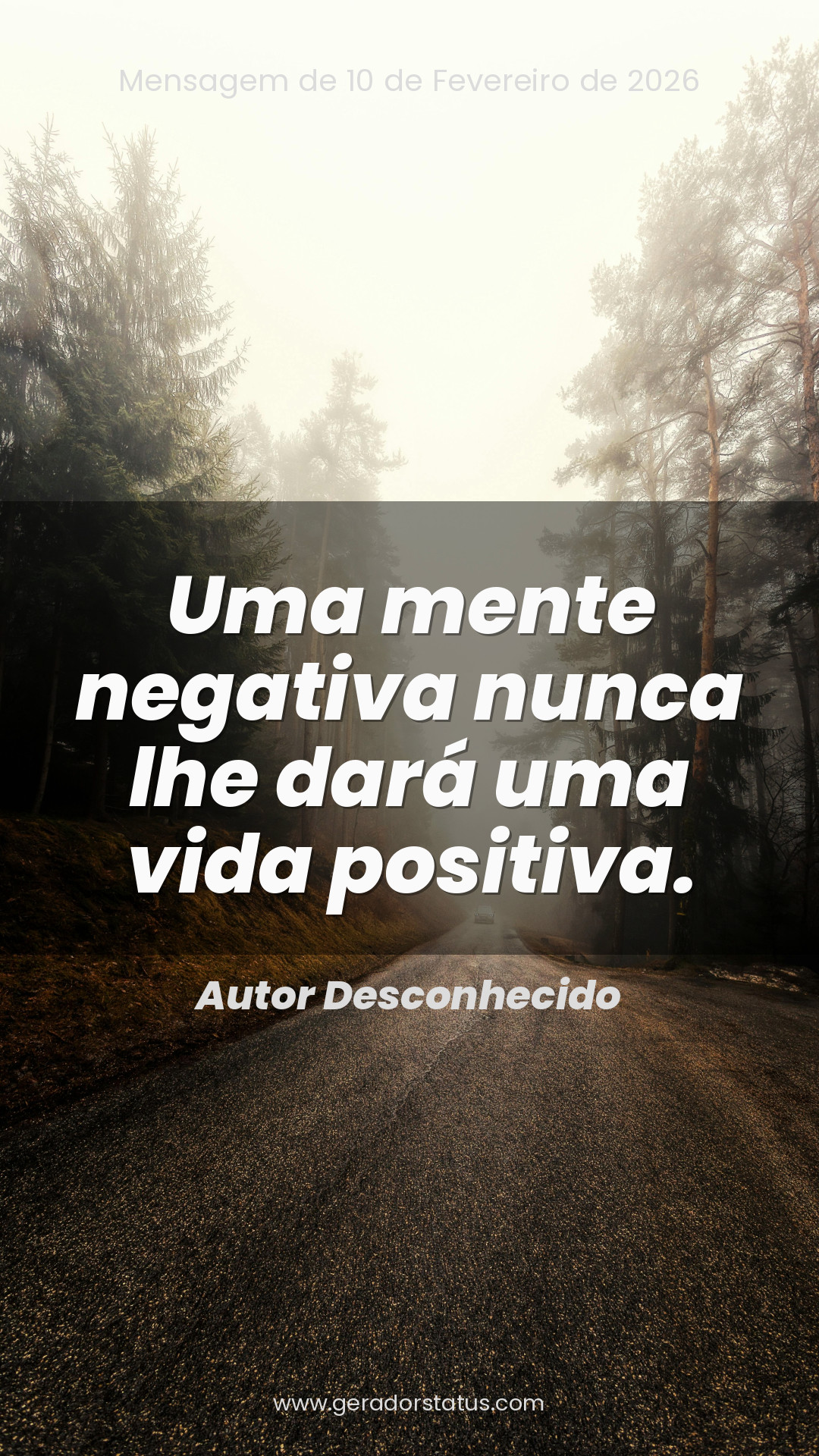 Status do dia: Reflexão