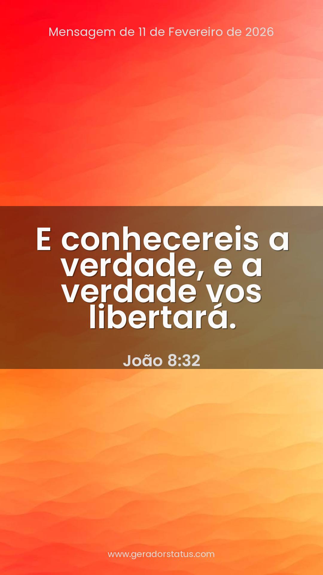 Status do dia: Versículo