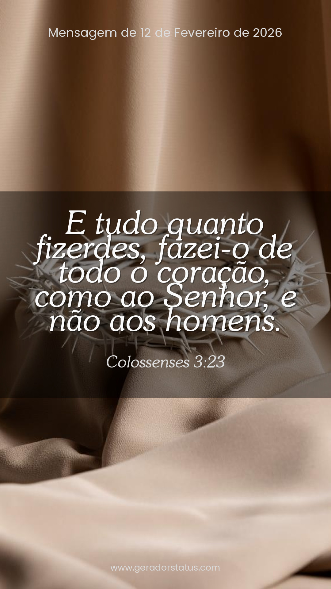 Status do dia: Versículo