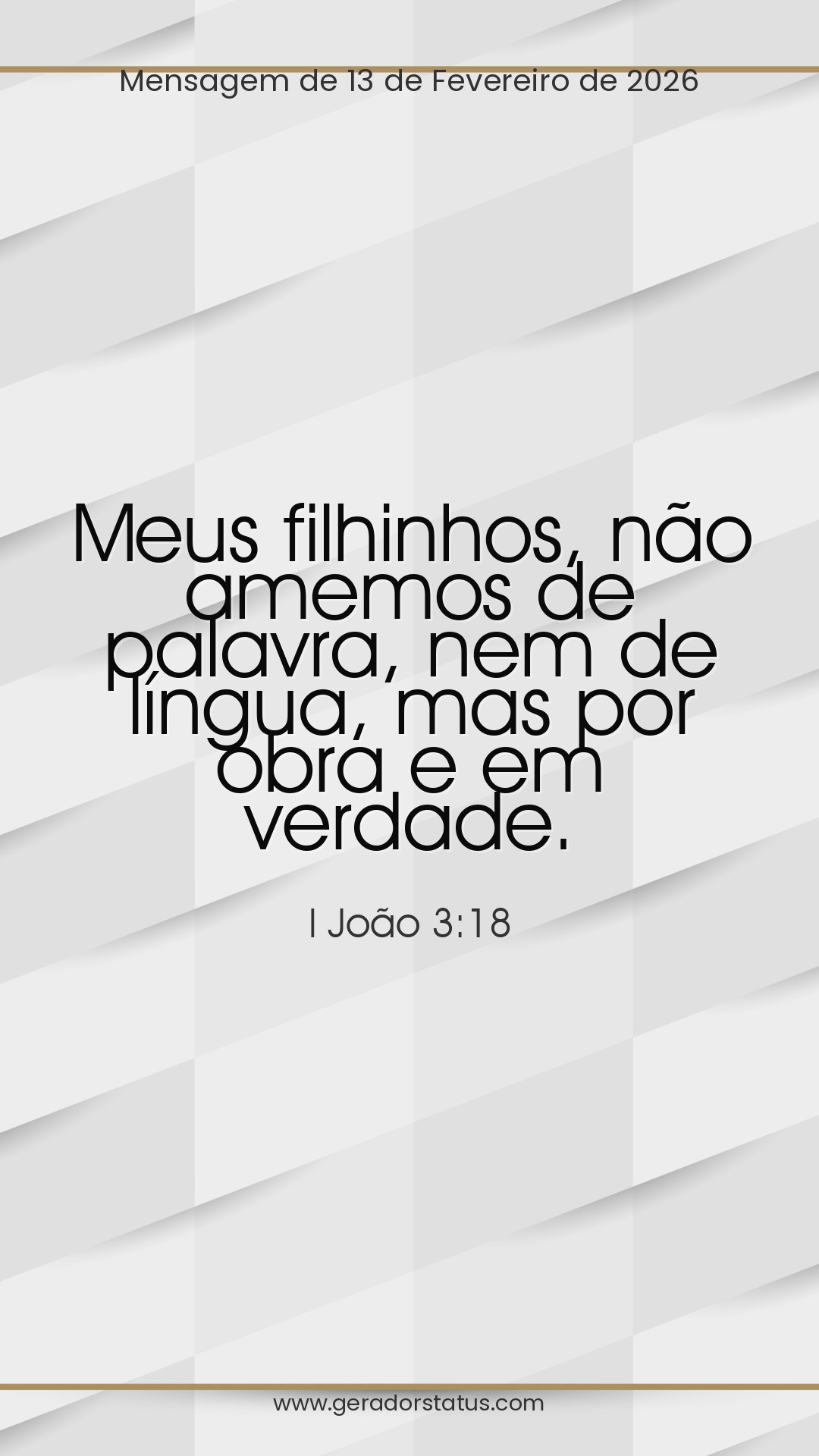 Status do dia: Versículo