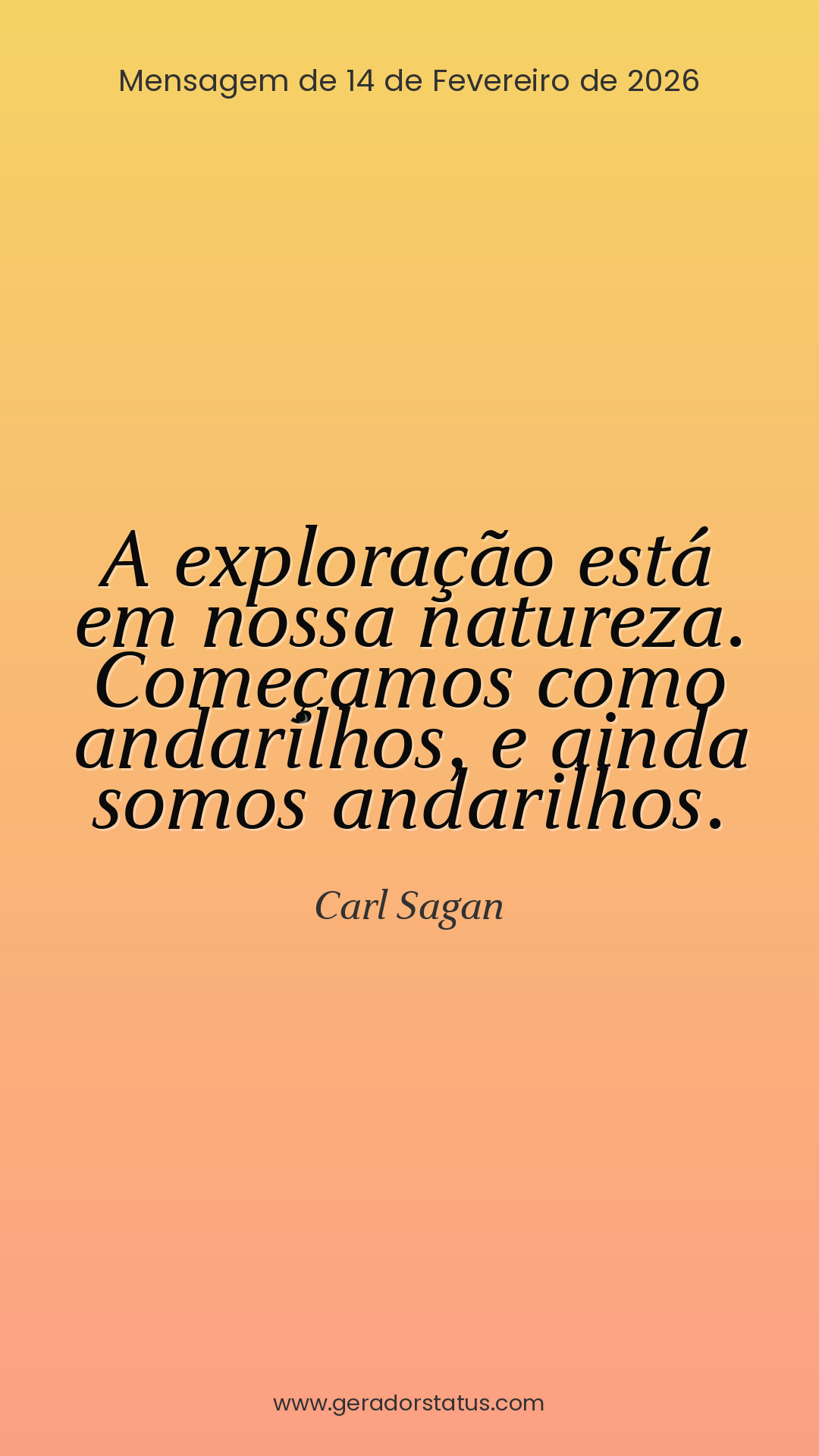 Status do dia: Citação