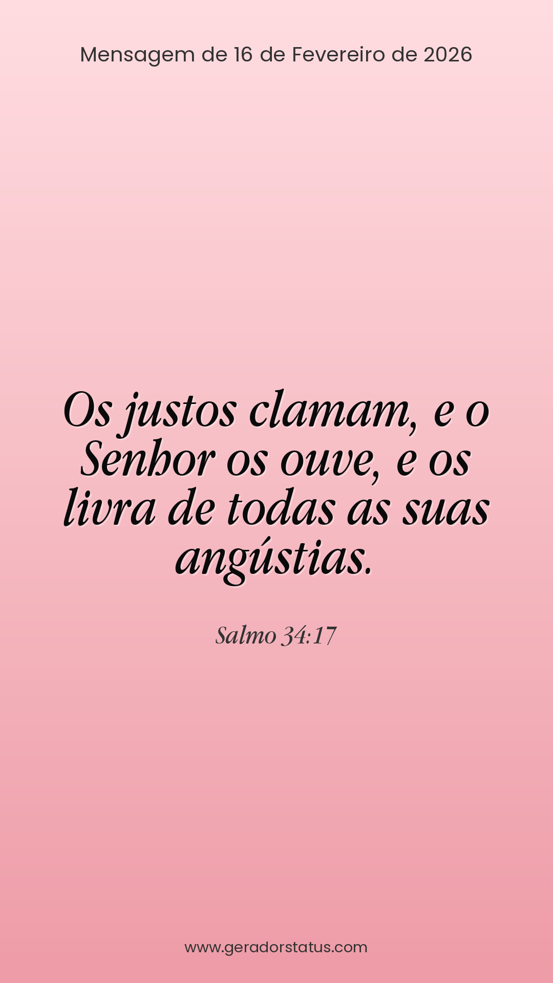 Status do dia: Salmo