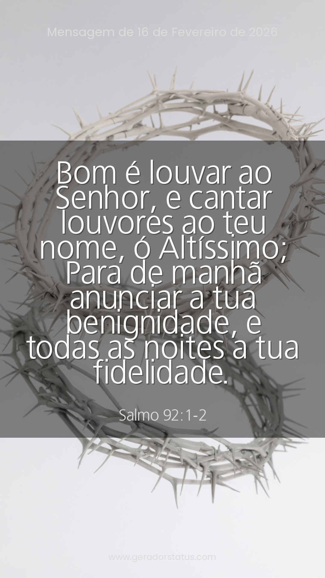 Status do dia: Salmo