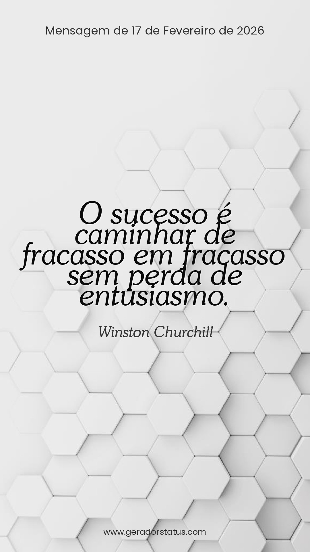 Status do dia: Reflexão