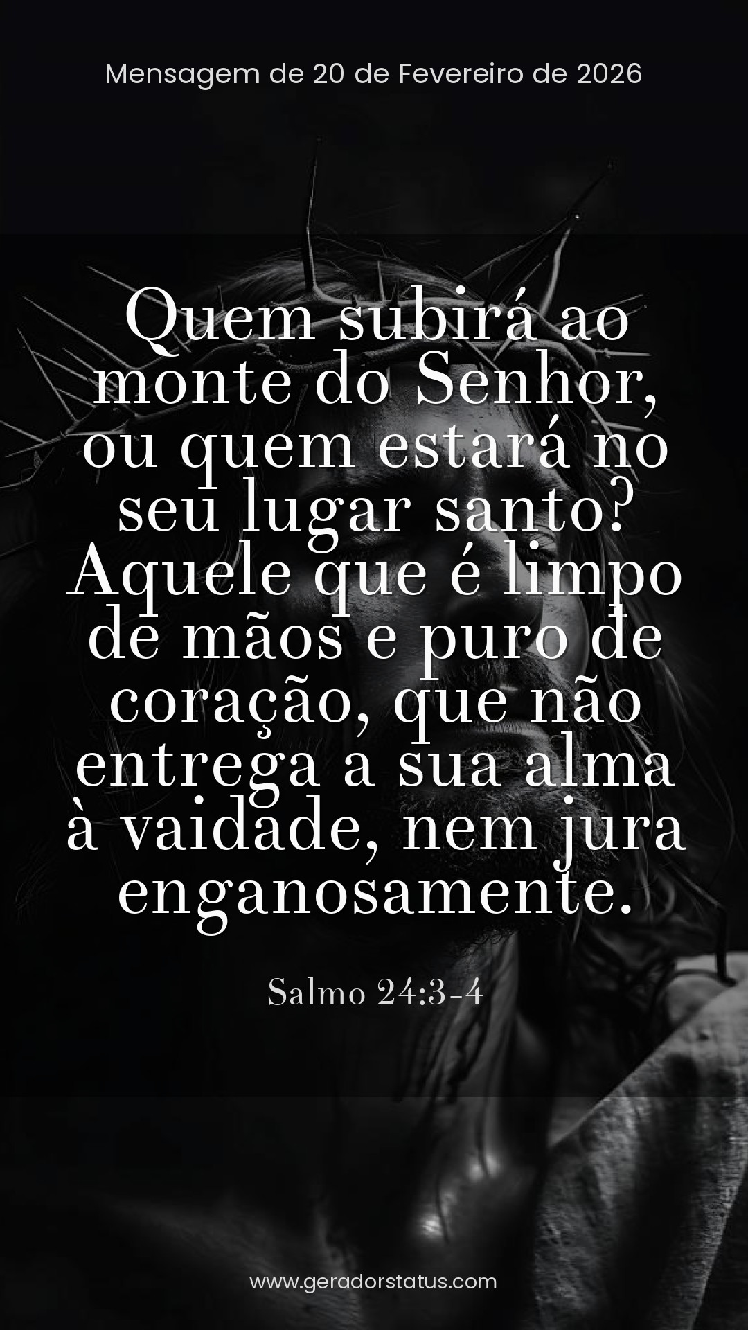 Status do dia: Salmo