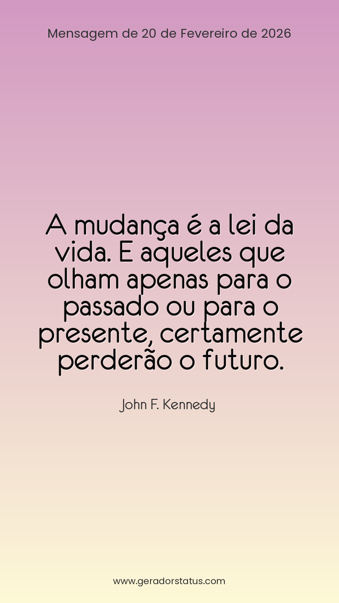 Status do dia: Reflexão